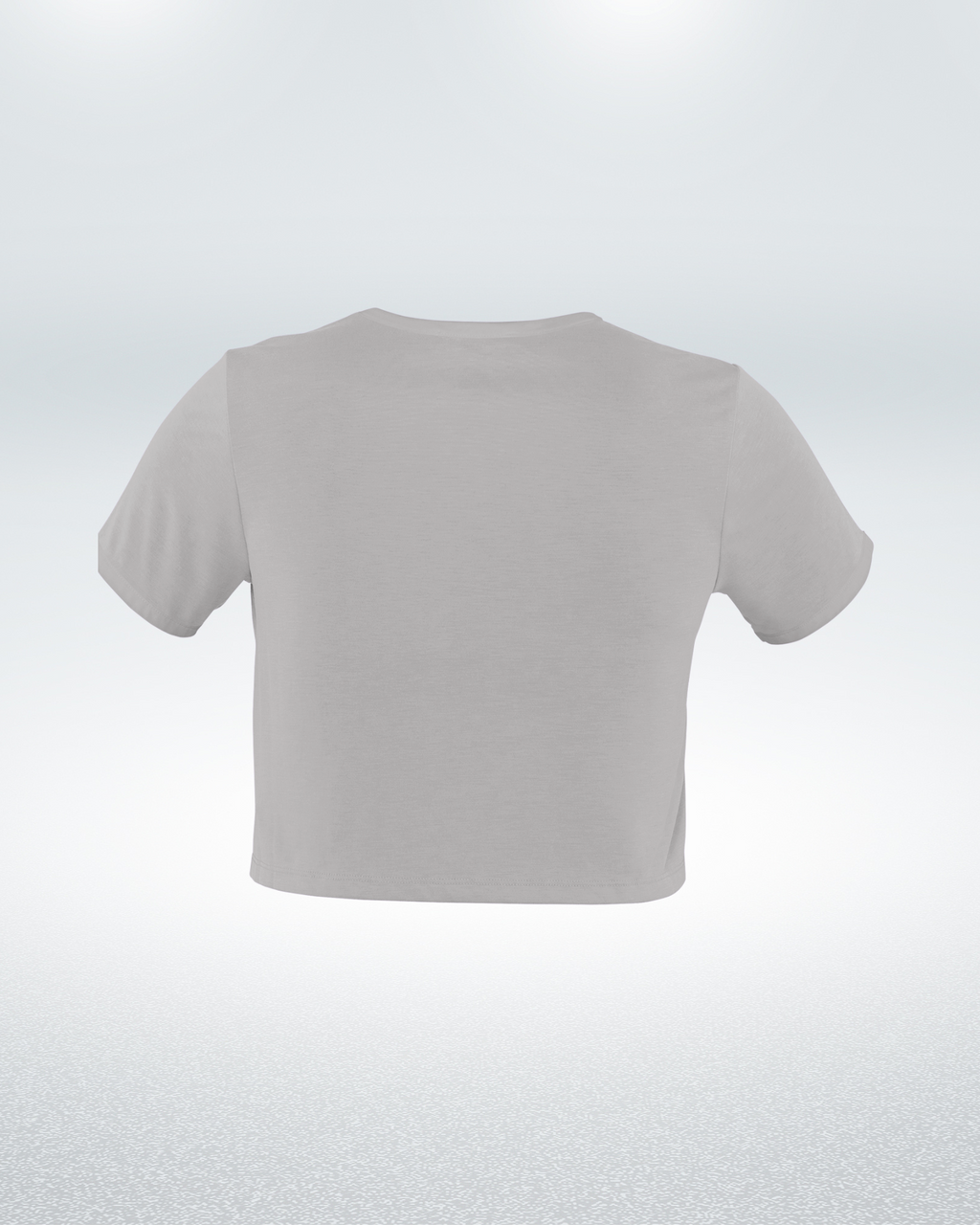Grey Melange Crop Top