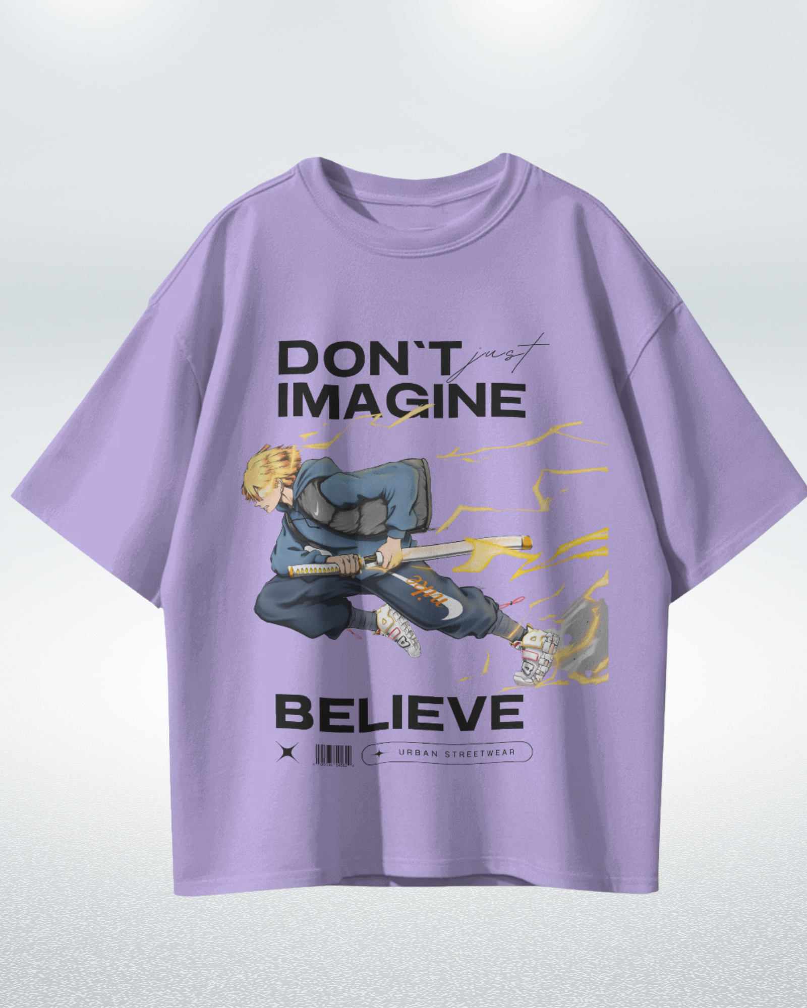 Believe in Thunder Zenitsu Premium Oversized