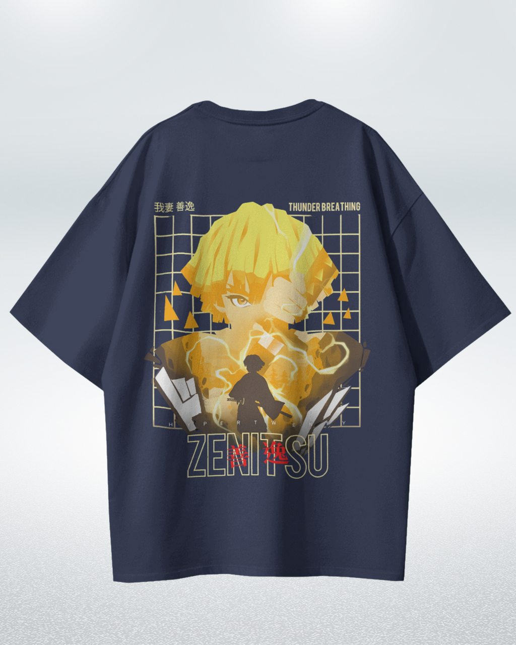 Zenitsu Demon Slayer Premium Oversized T-shirt