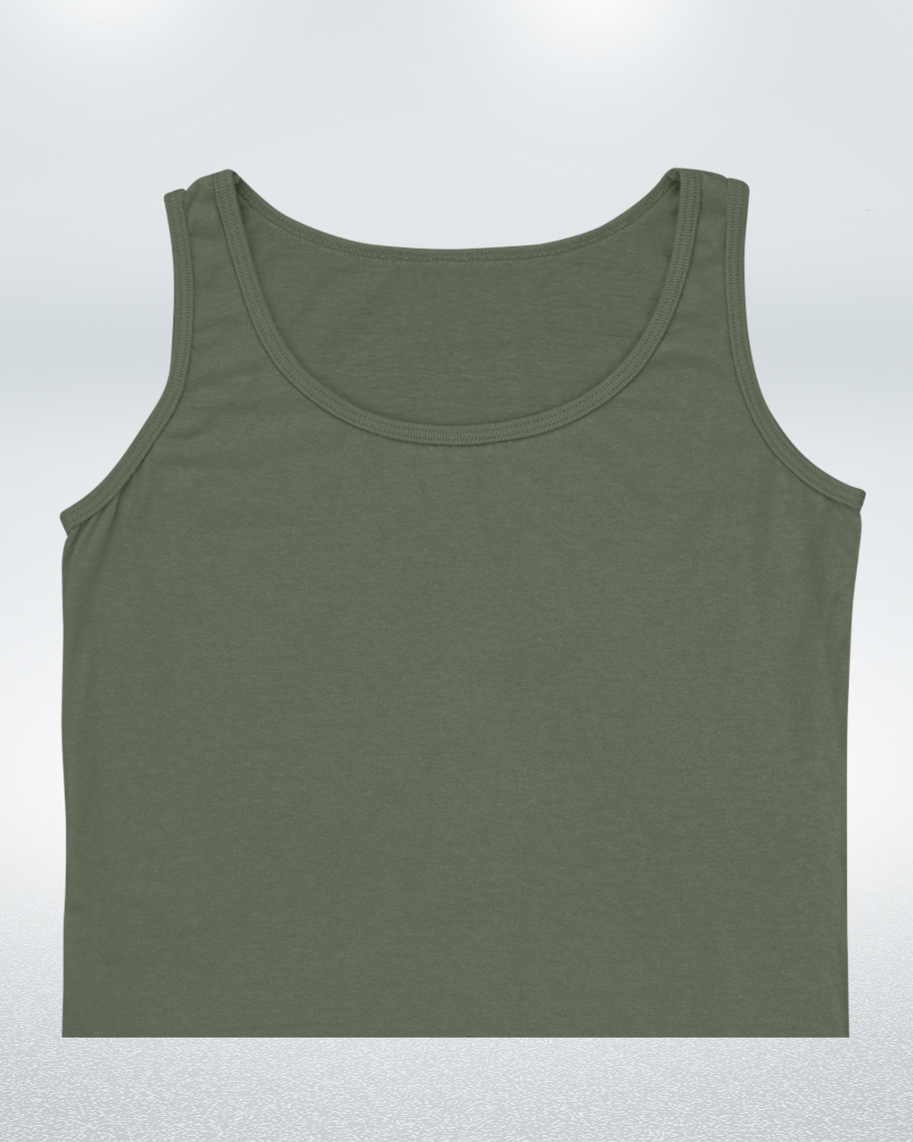 Olive Green Crop Tank Top