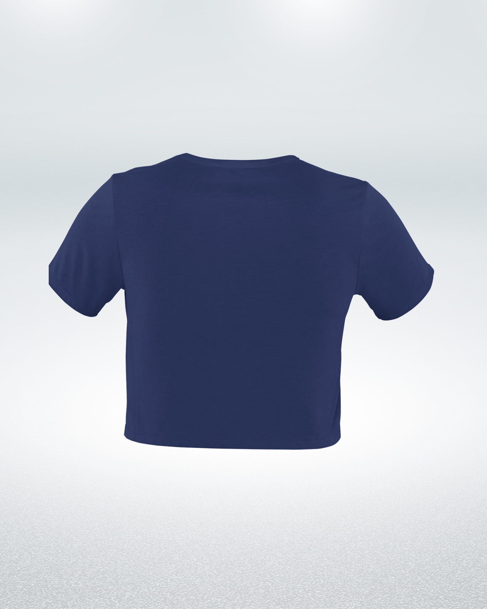 Navy Blue Crop Top