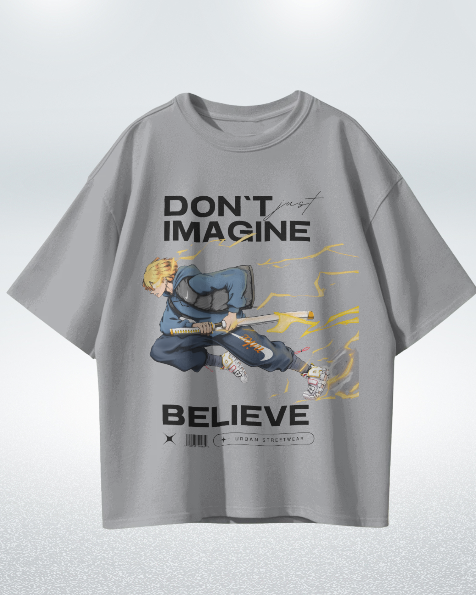 Believe in Thunder Zenitsu Premium Oversized