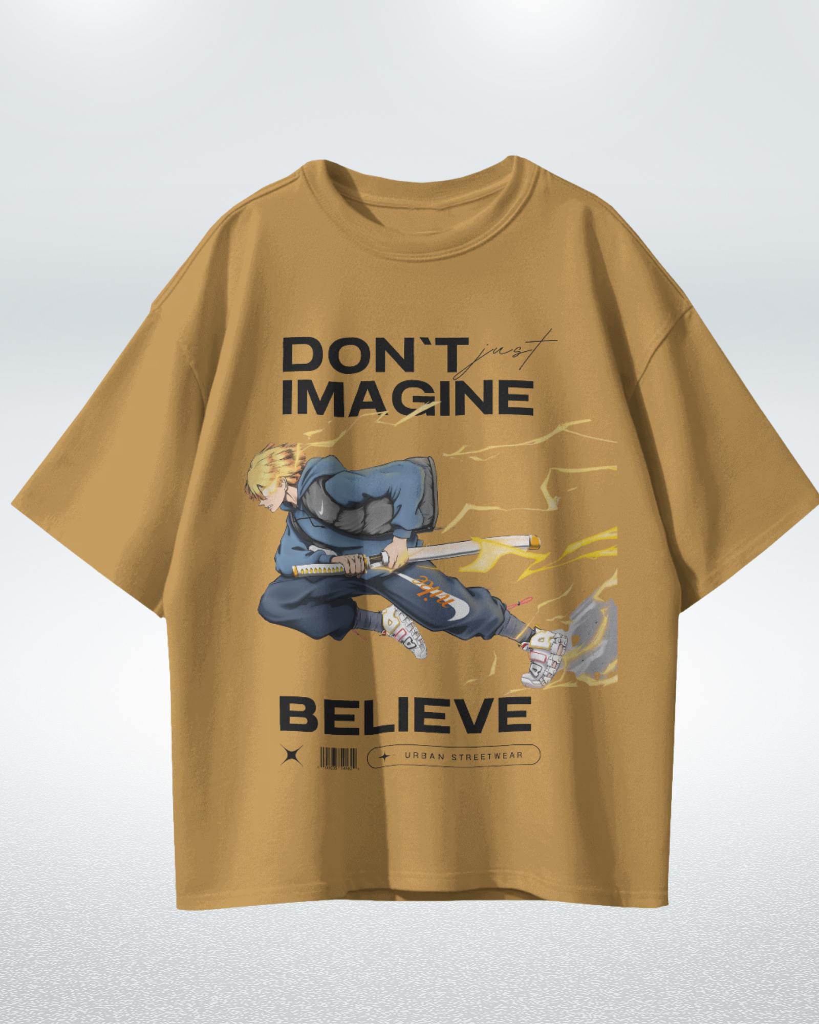Believe in Thunder Zenitsu Premium Oversized