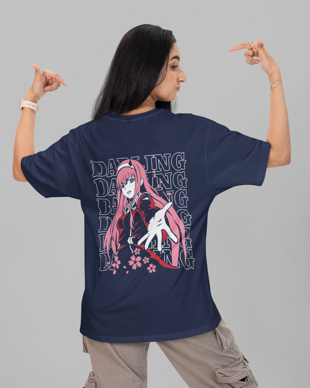 Queen of Franxx Zero Two T-shirt - Premium Oversized Tee for Fans