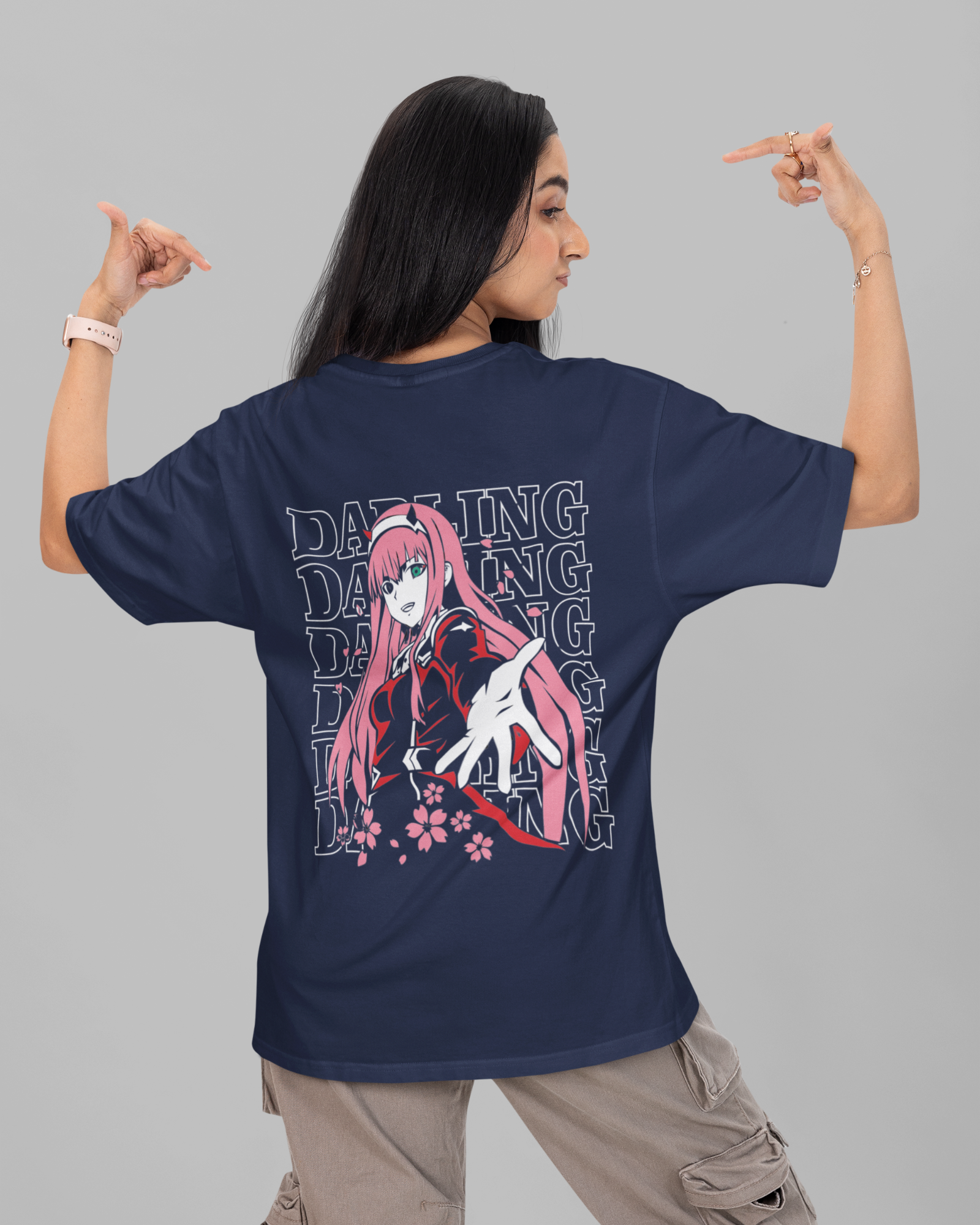 Queen of Franxx Zero Two T-shirt - Premium Oversized Tee for Fans