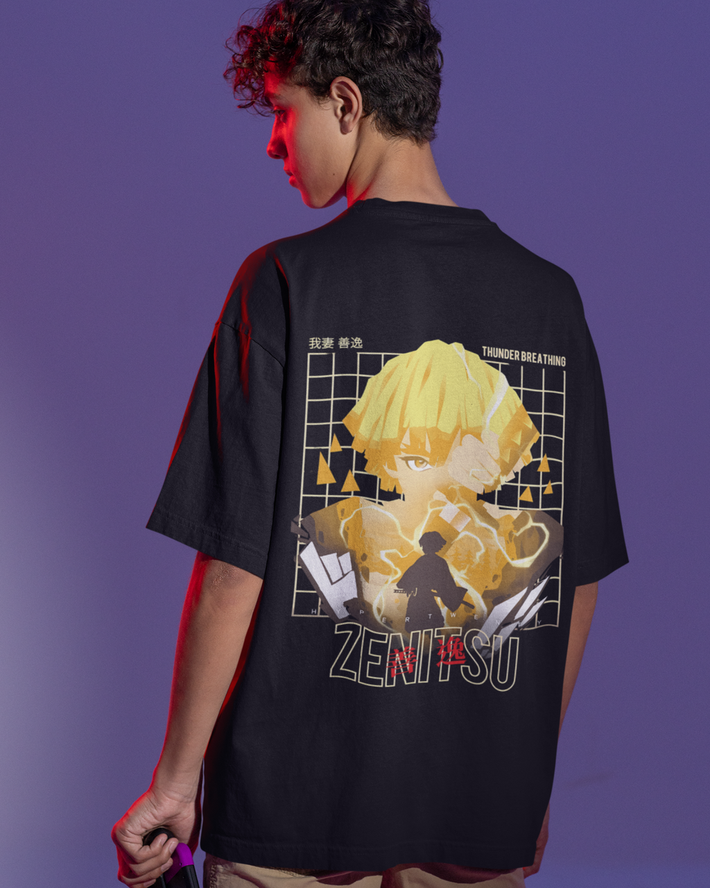 Zenitsu Demon Slayer Premium Oversized T-shirt