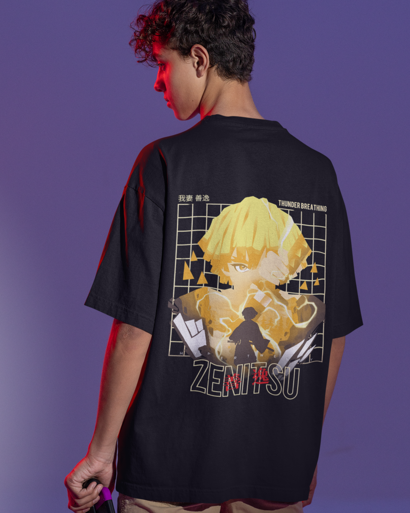 Zenitsu Demon Slayer Premium Oversized T-shirt