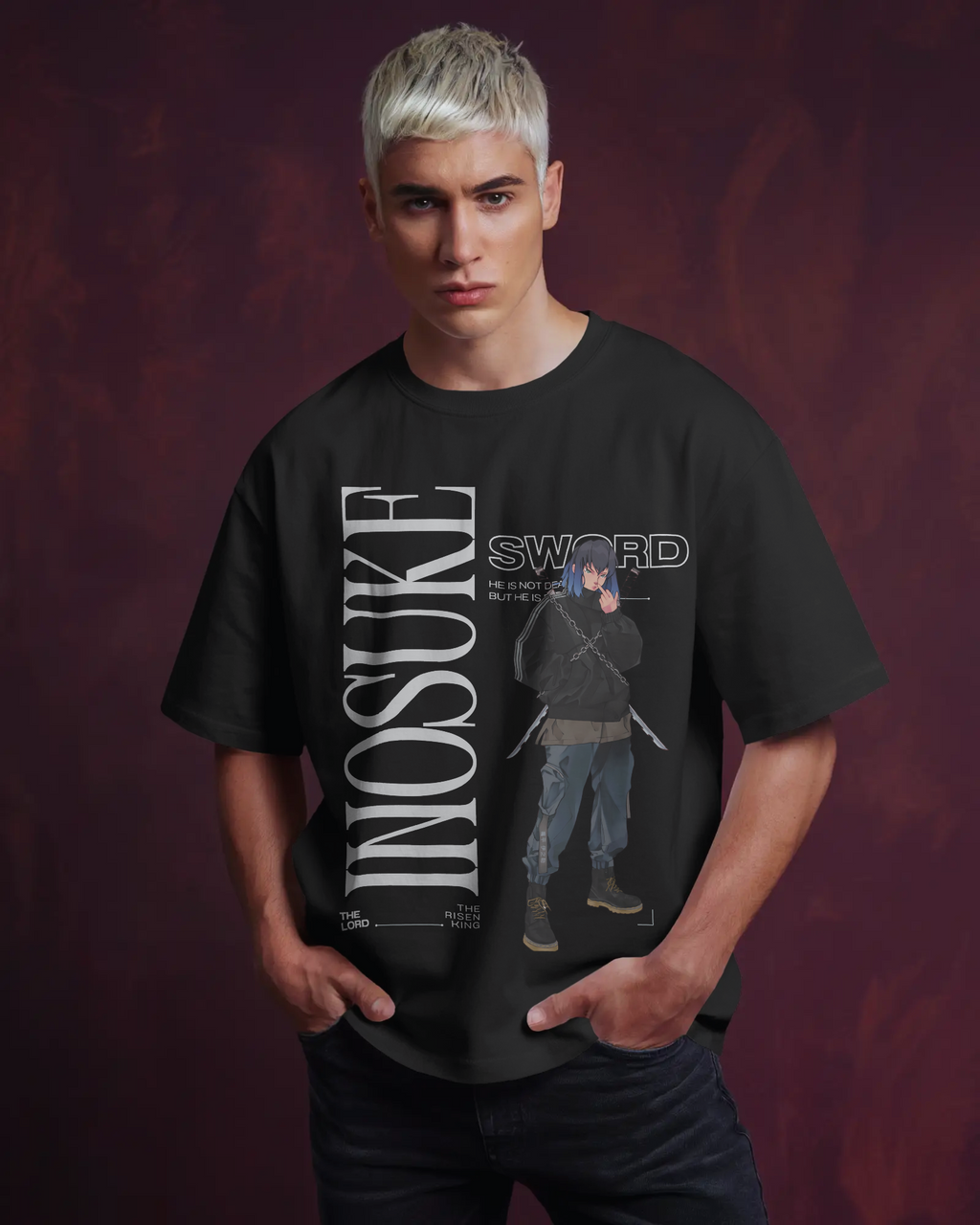 Inosuke Demon Slayer Premium Oversized T-shirt