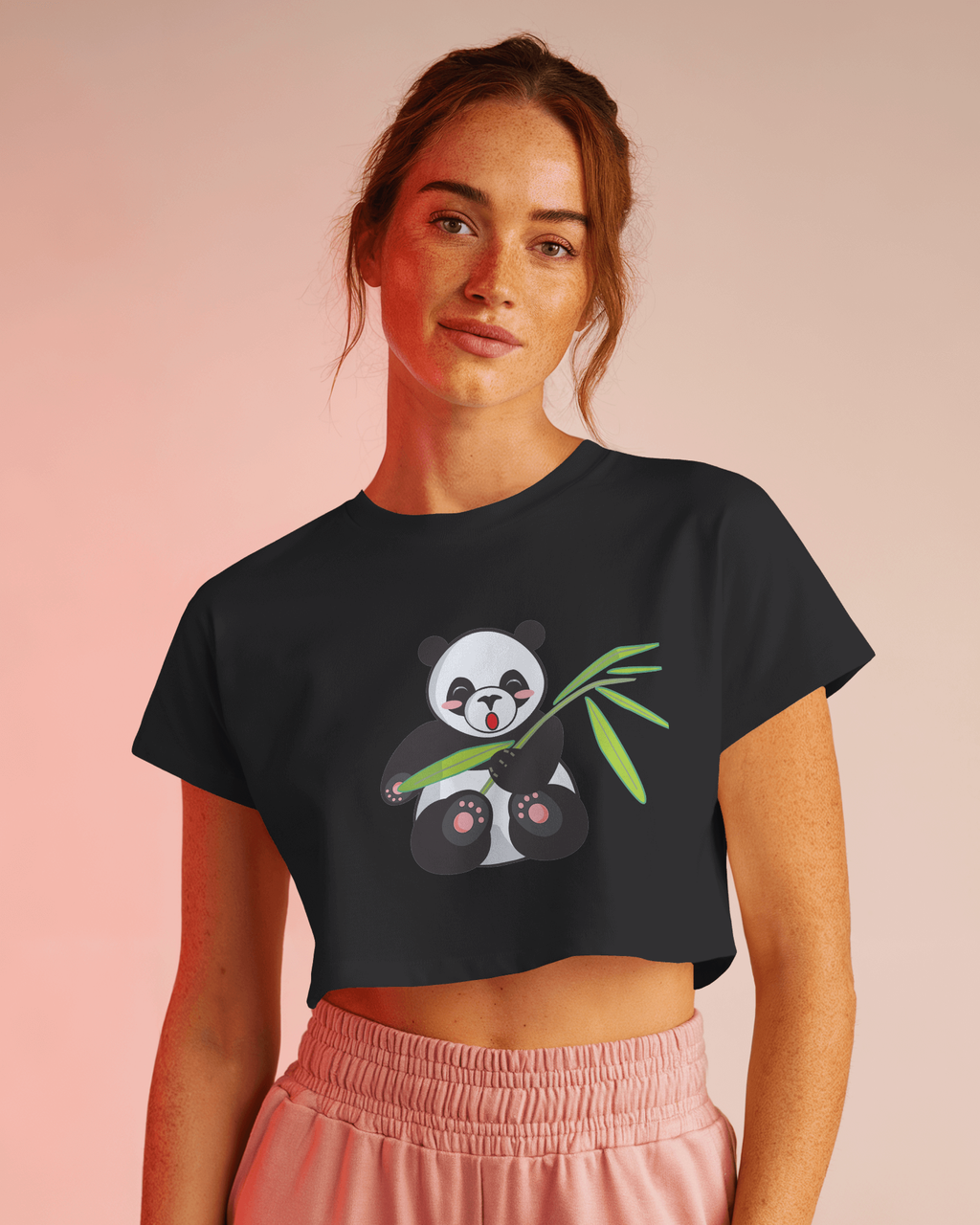Panda Cuteness Overload Crop Top