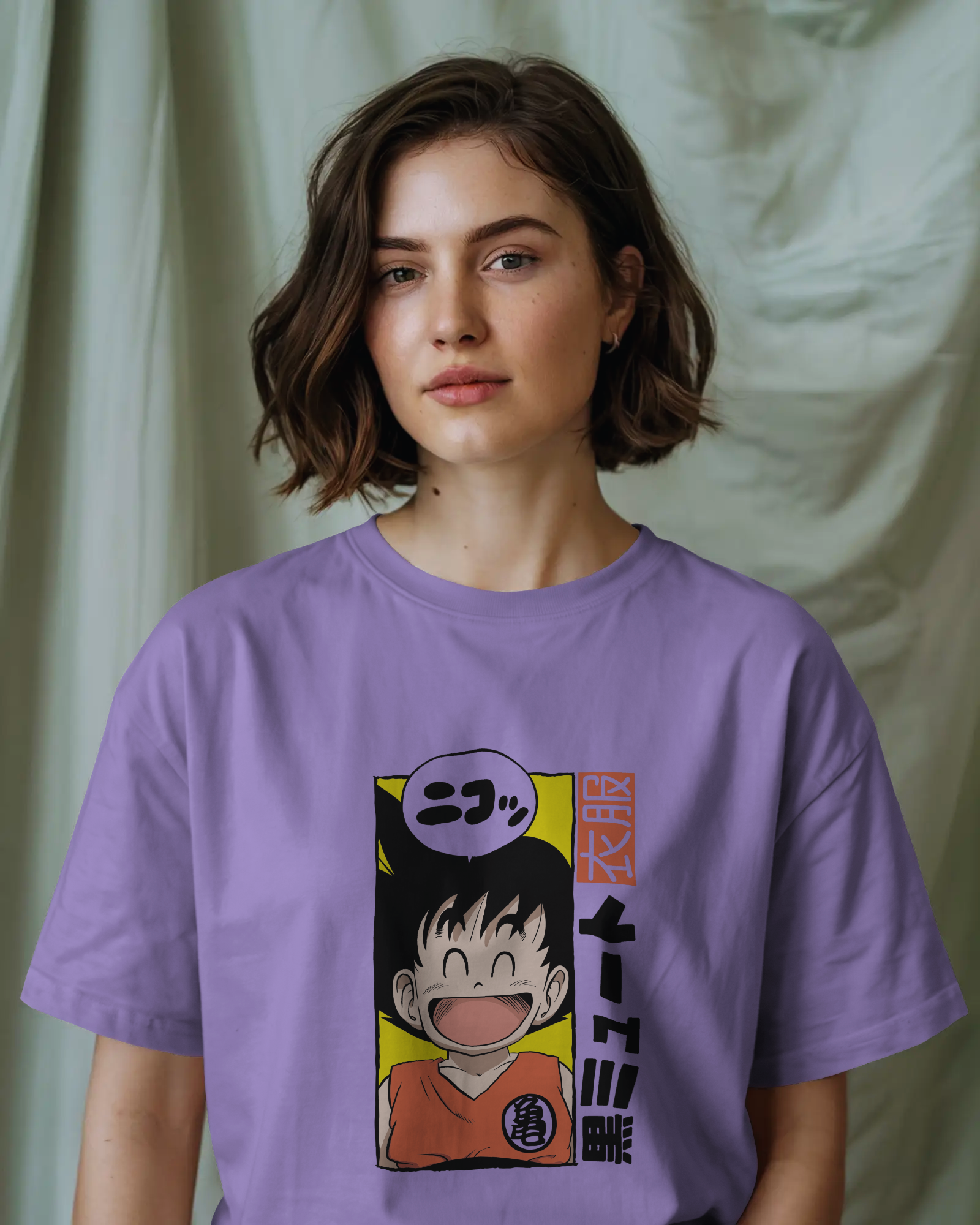 Dragon Ball Happy Goku Premium Oversized T-shirt