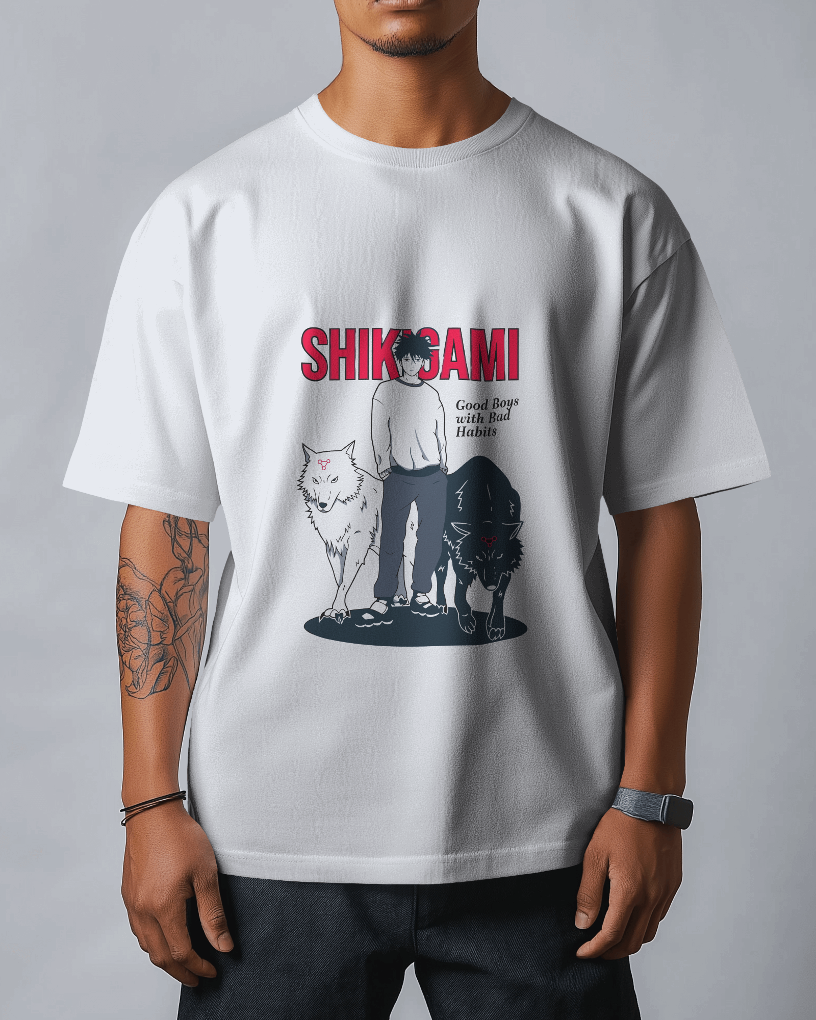 Megumi Fushiguro Oversized T-shirt | Shikigami Summoner | Jujutsu Kaisen | Premium T-shirt