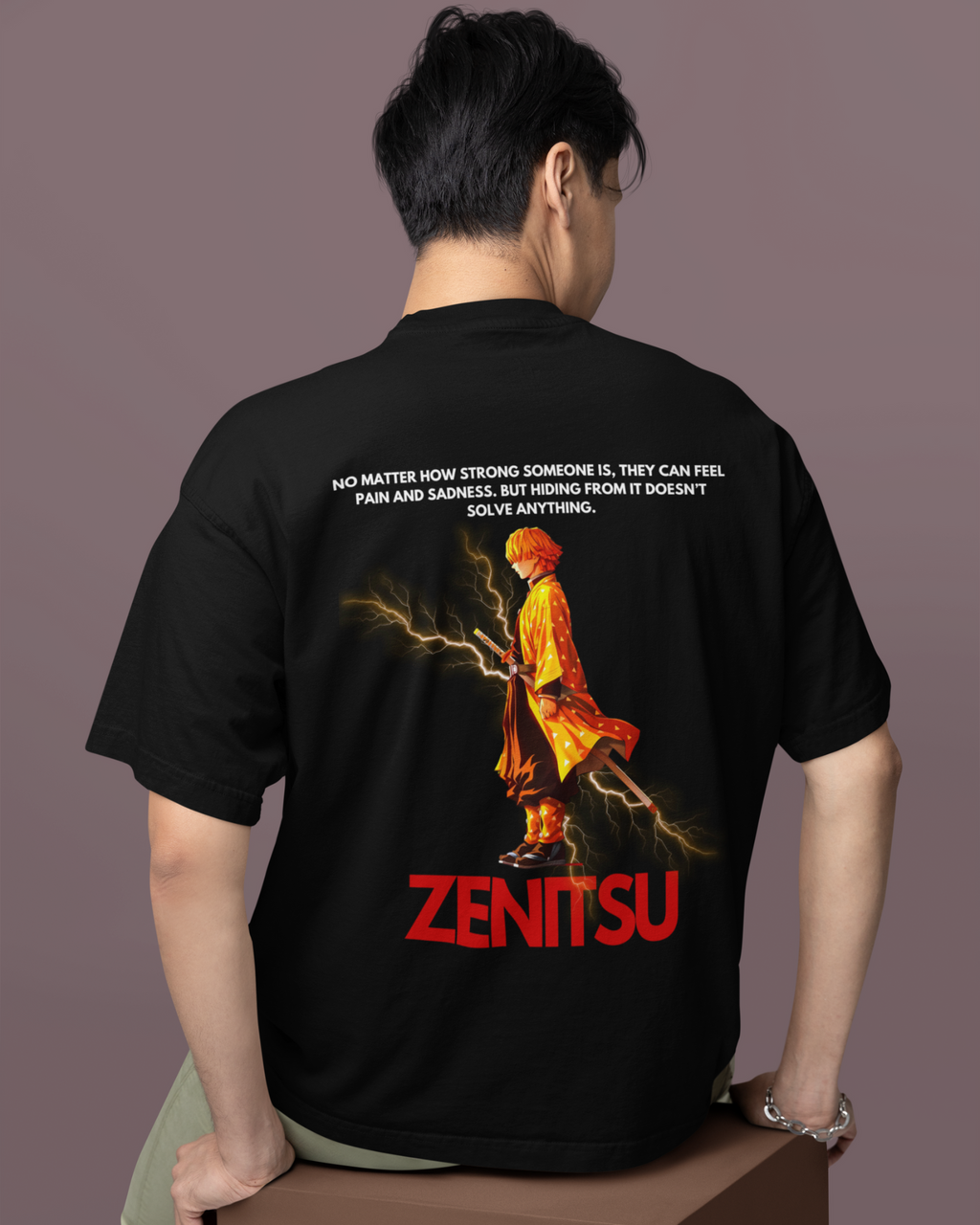 Zenitsu Agatsuma Premium Oversized T-shirt