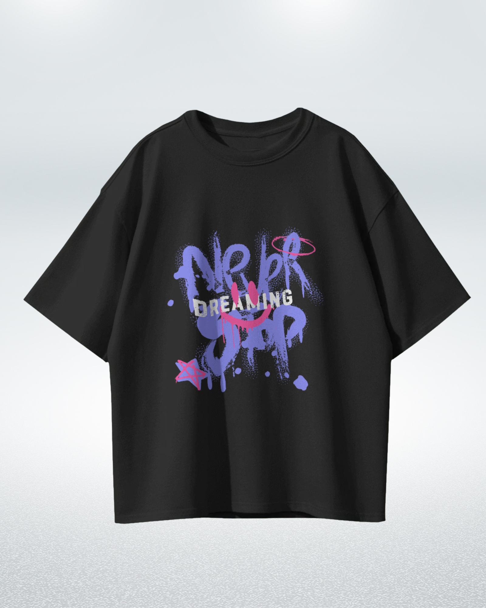 Never Stop Dreaming Cosmic Drip T-shirt - Premium Oversized Edition - Dorcus Wear