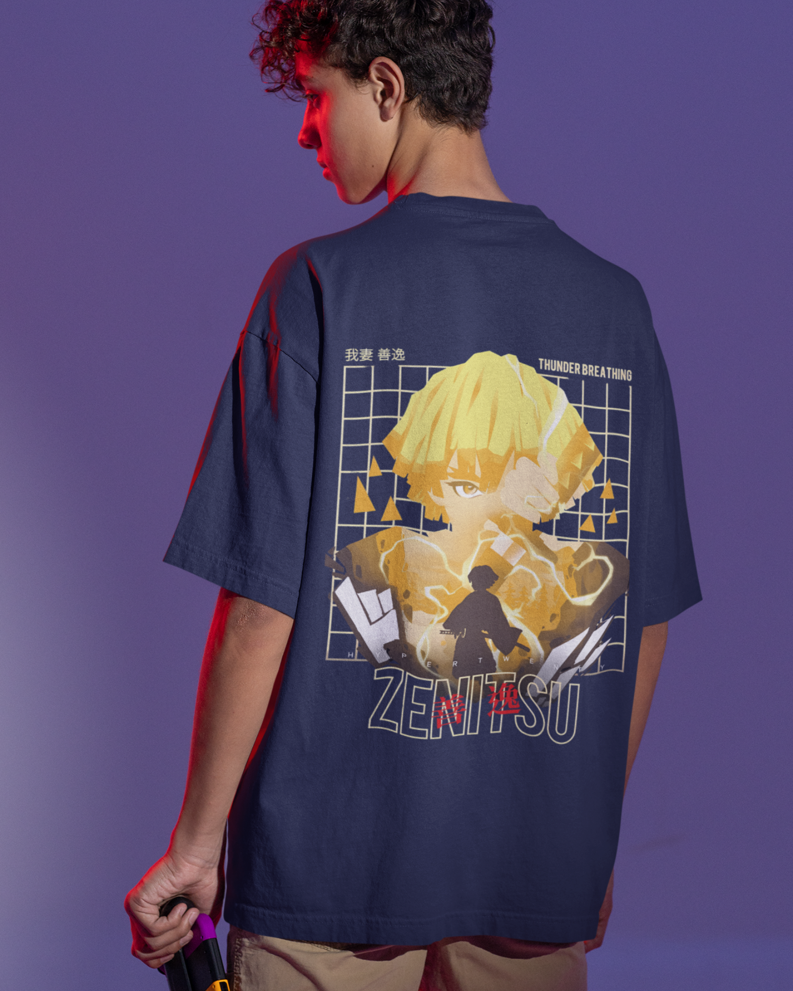 Zenitsu Demon Slayer Premium Oversized T-shirt