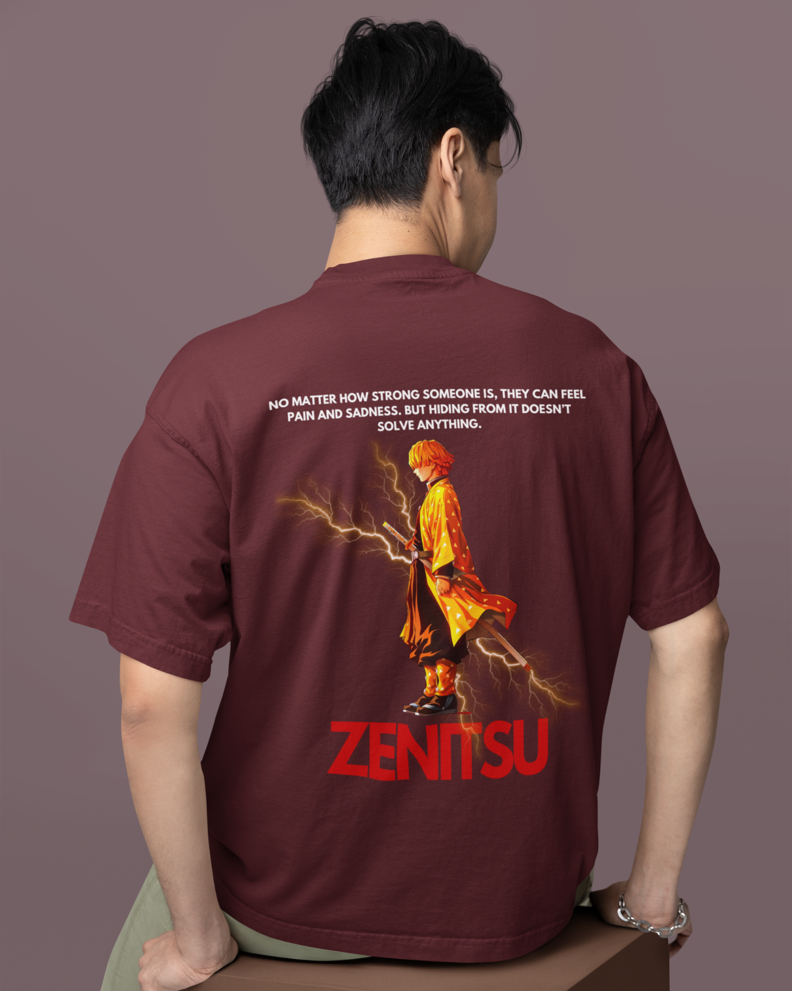 Zenitsu Agatsuma Premium Oversized T-shirt