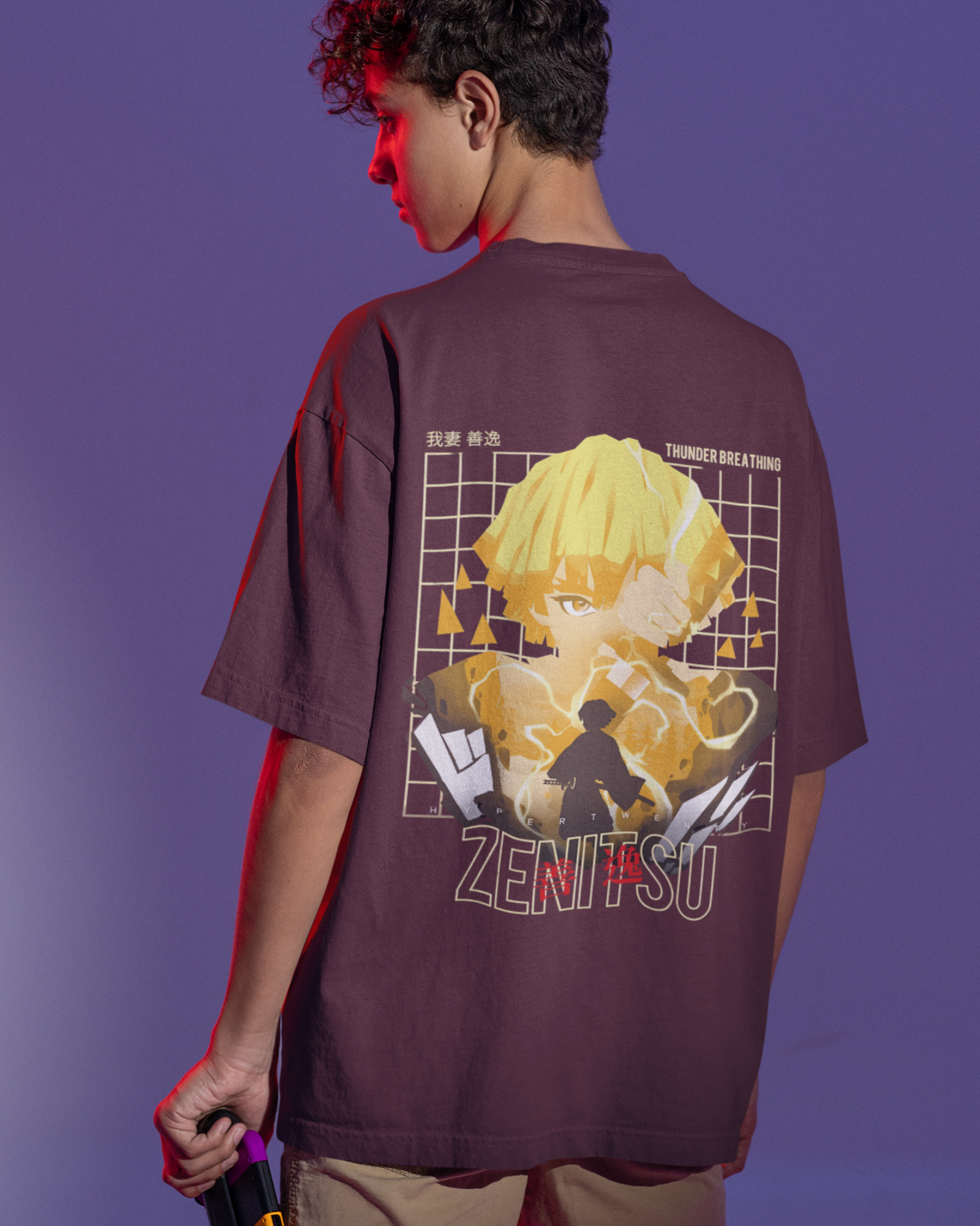 Zenitsu Demon Slayer Premium Oversized T-shirt