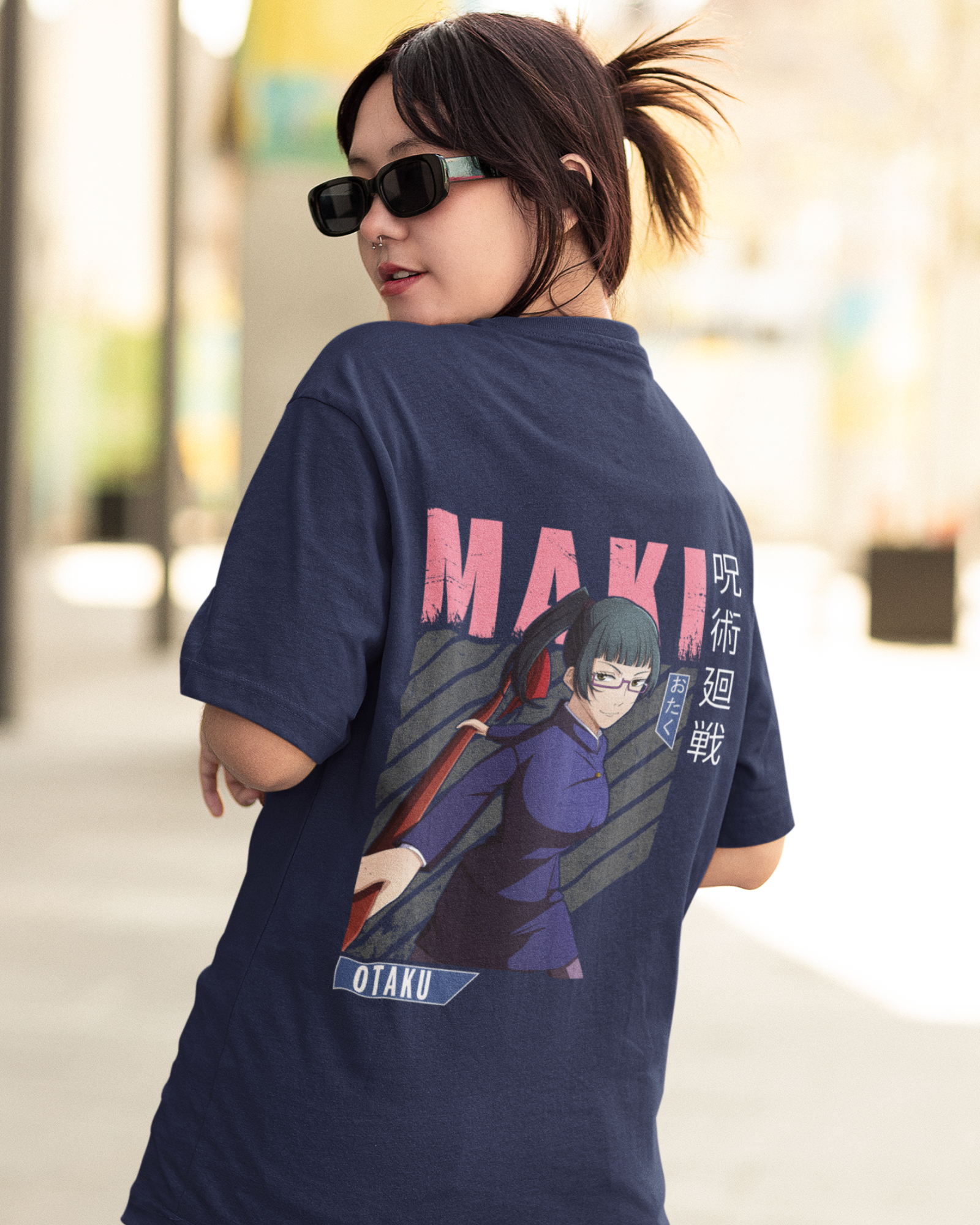Maki Zenin Jujutsu Kaisen Premium Oversized T-shirt