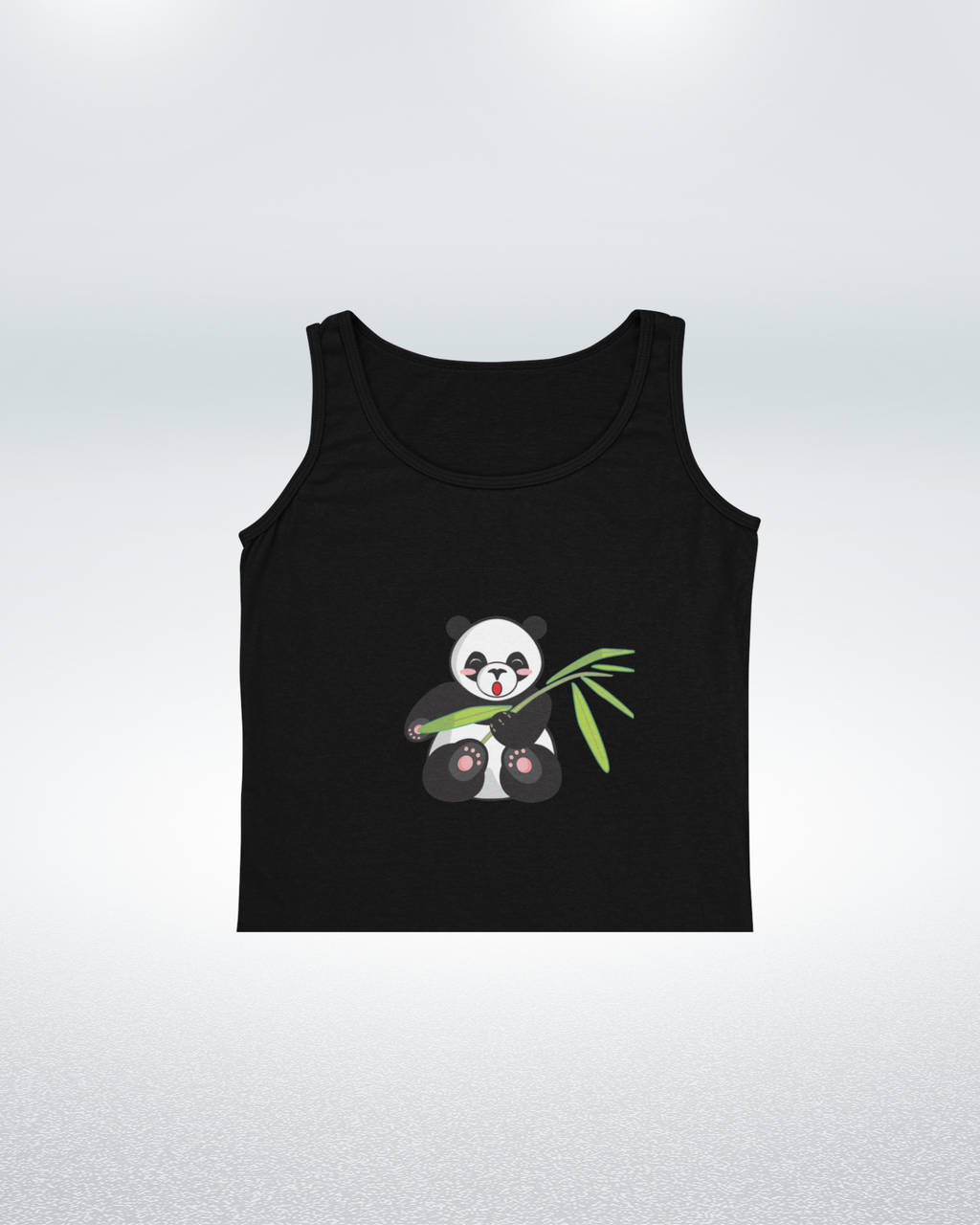 Panda Cuteness Overload Crop Tank - Dorcus Wear