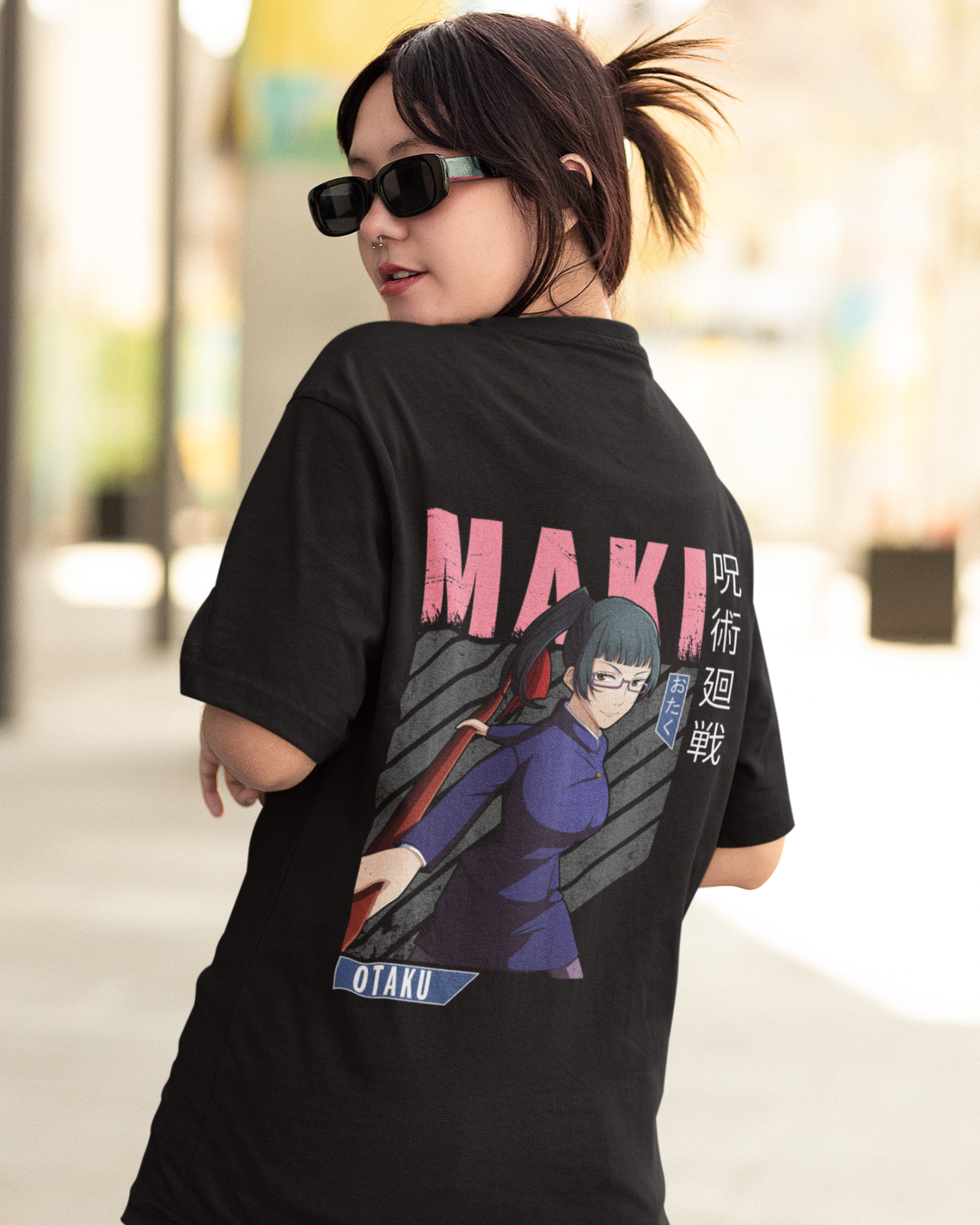 Maki Zenin Jujutsu Kaisen Premium Oversized T-shirt