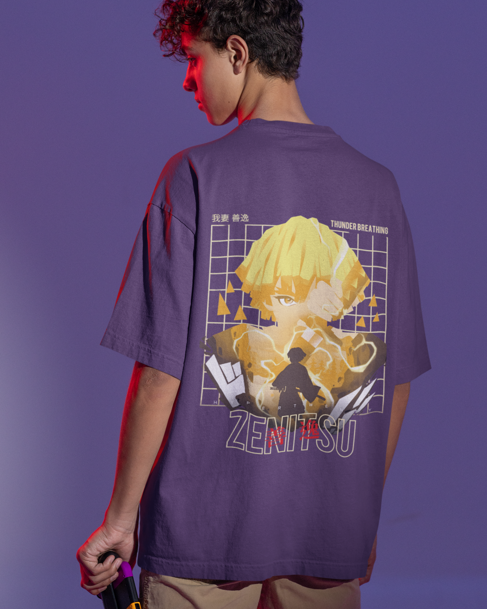 Zenitsu Demon Slayer Premium Oversized T-shirt