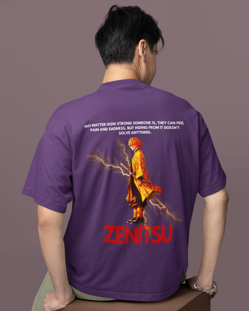 Zenitsu Agatsuma Premium Oversized T-shirt
