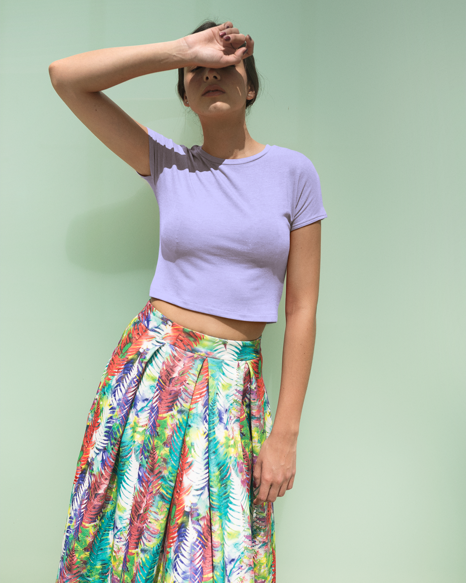Lavender Crop Top