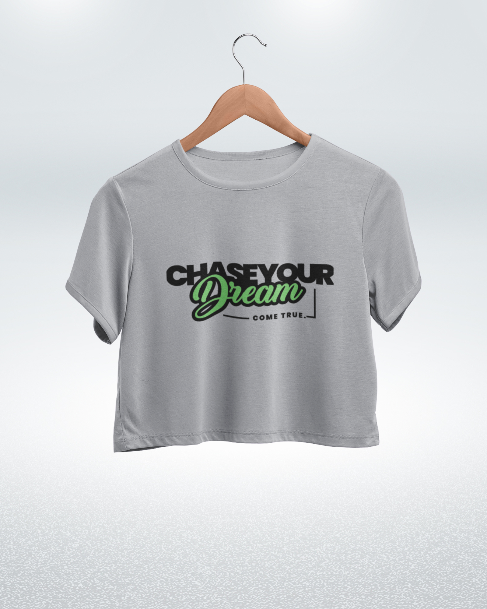 Dream Big Motivational Graphic Crop Top - Dorcus Wear