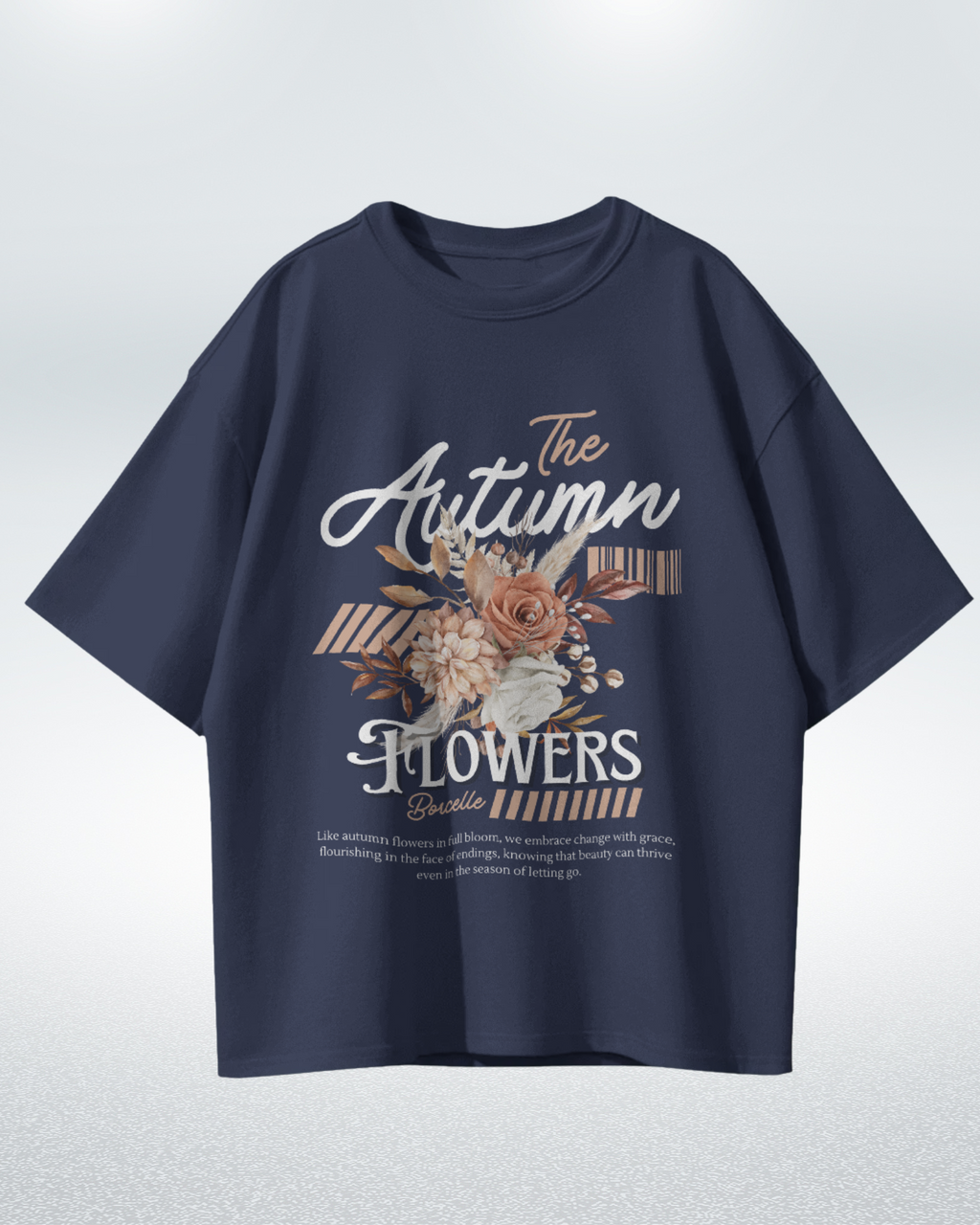 Autumn Bloom Premium Oversized T-shirt for Ultimate Comfort and Style