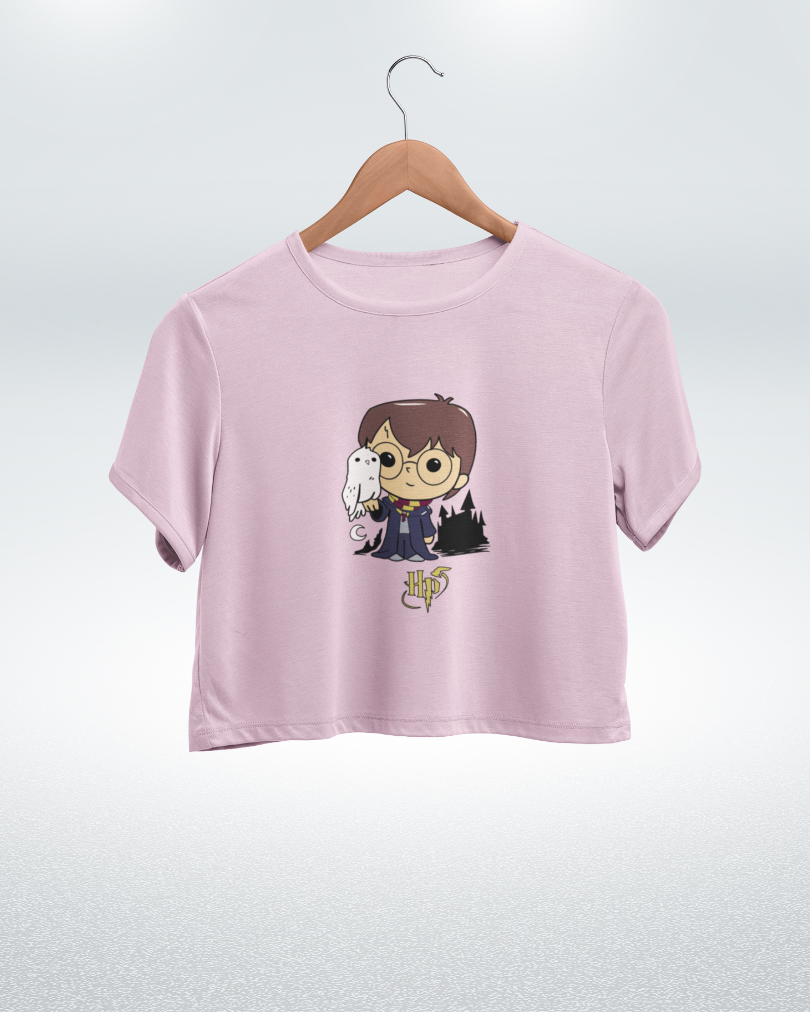 Harry Potter with Hedwig Harry Potter Crop Top - Dorcus Wear