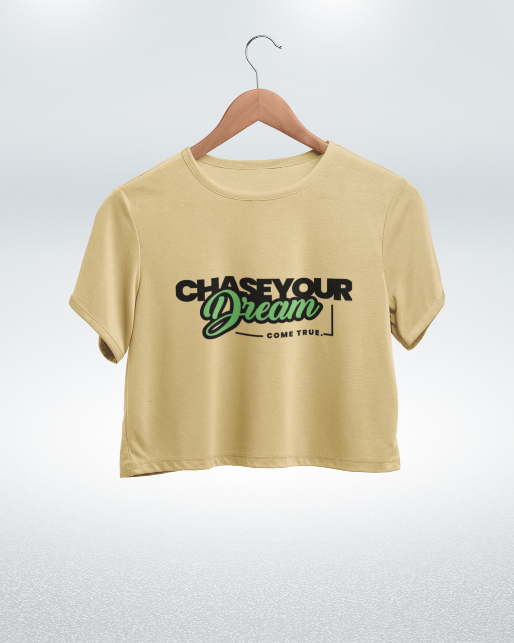 Dream Big Motivational Graphic Crop Top - Dorcus Wear
