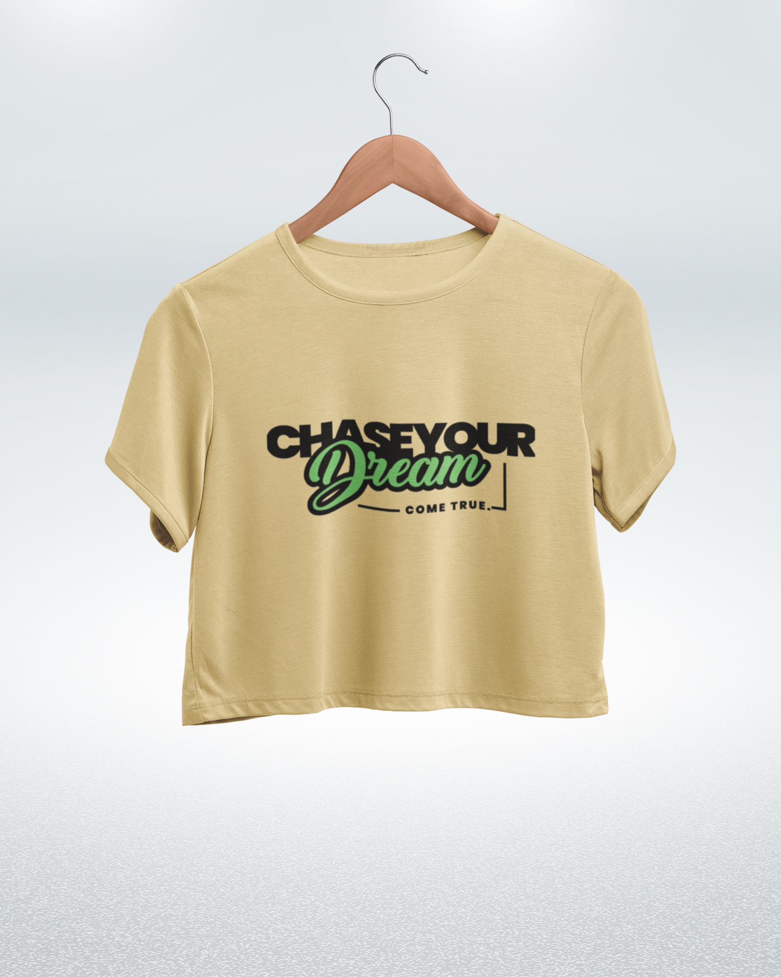 Dream Big Motivational Graphic Crop Top - Dorcus Wear
