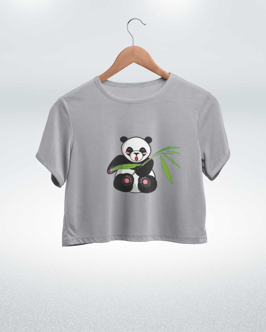 Panda Cuteness Overload Crop Top - Dorcus Wear