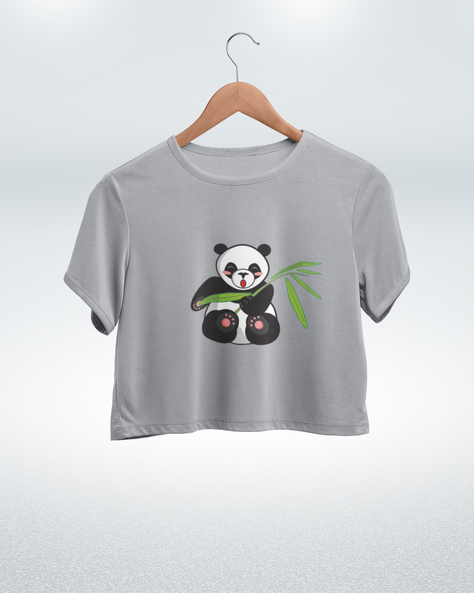 Panda Cuteness Overload Crop Top - Dorcus Wear