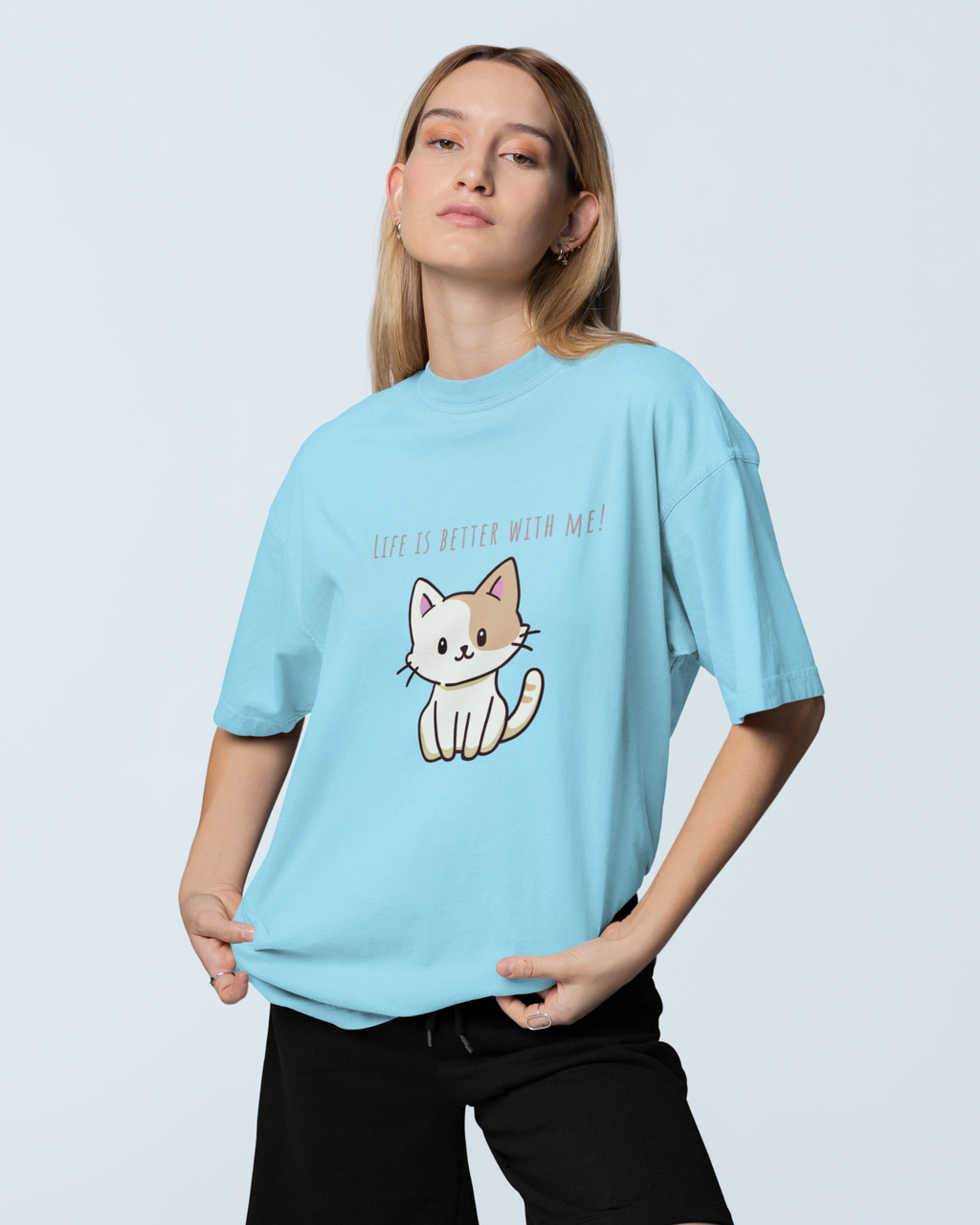 Purrfectly Better Premium Oversized T-shirt - Dorcus Wear