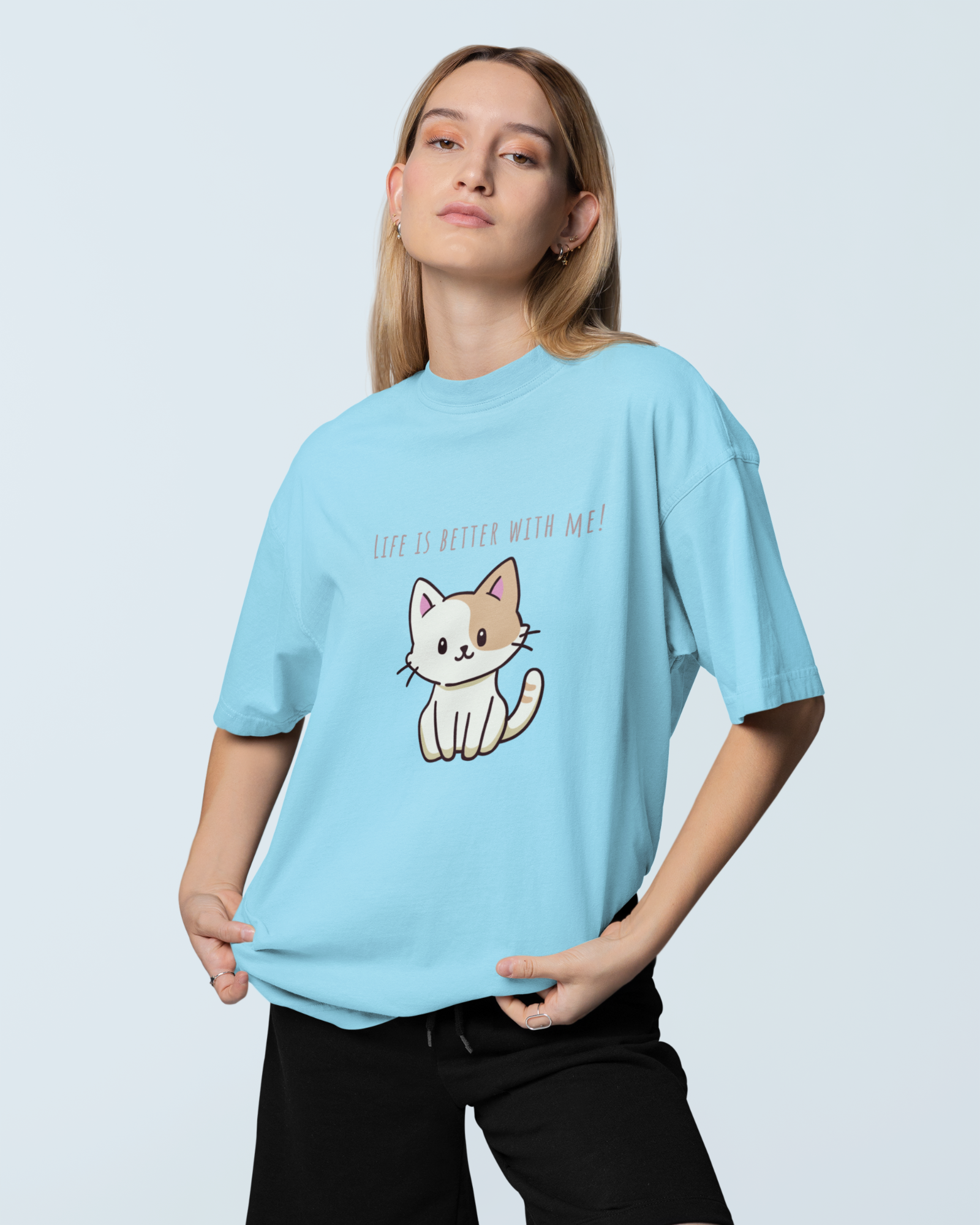 Purrfectly Better Premium Oversized T-shirt - Dorcus Wear