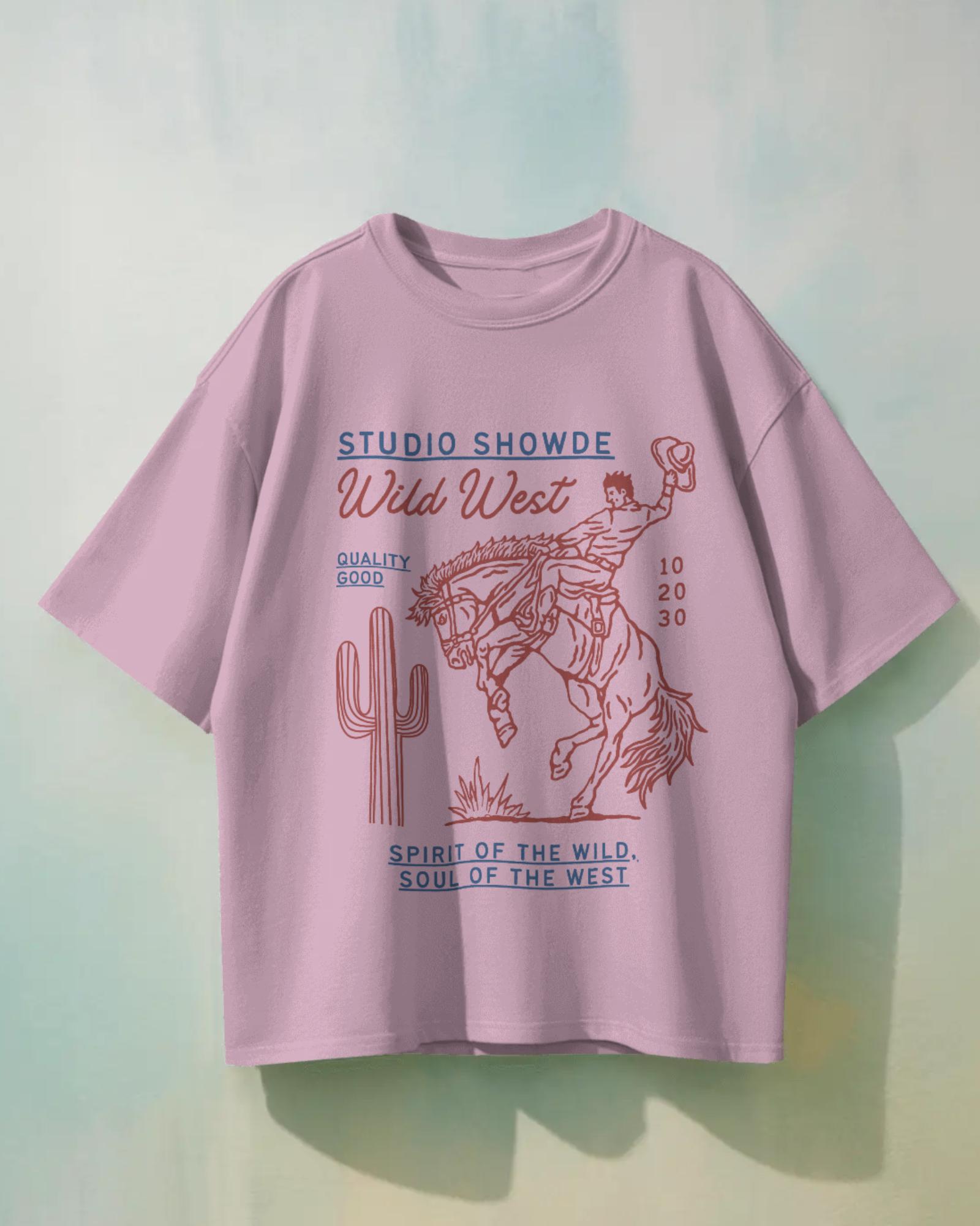 Retro Cowboy Premium Oversized T-Shirt - Dorcus Wear