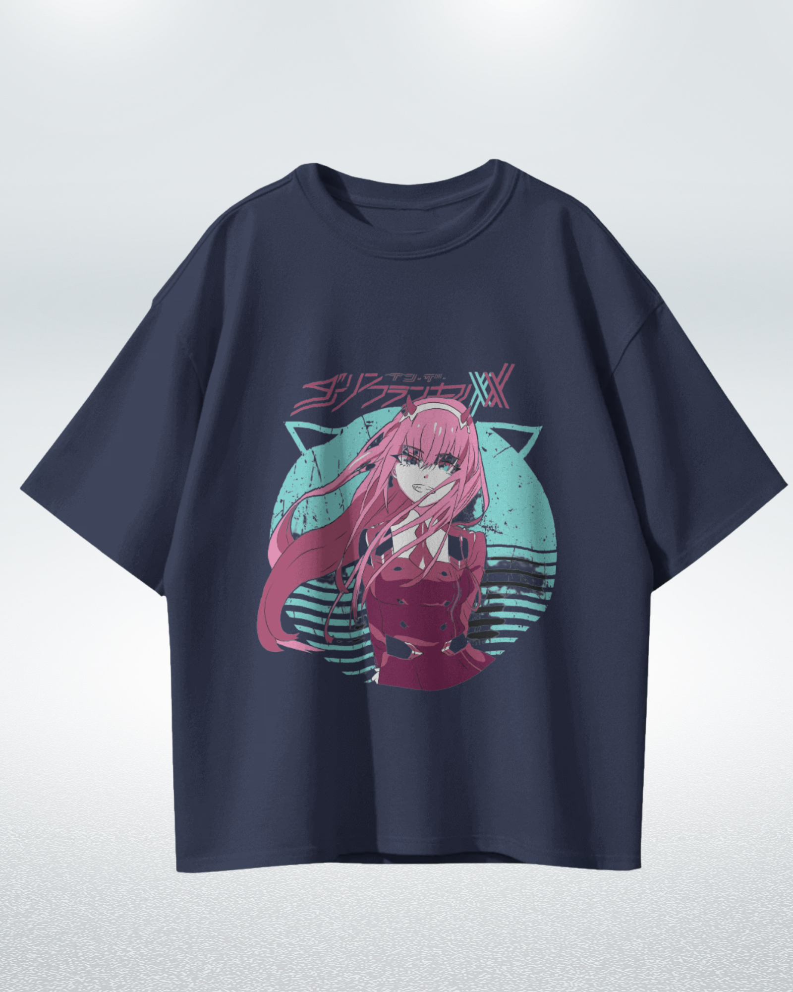 Zero Two Premium Oversized T-shirt - Plush Doll Inspired by DARLING in the FRANXX