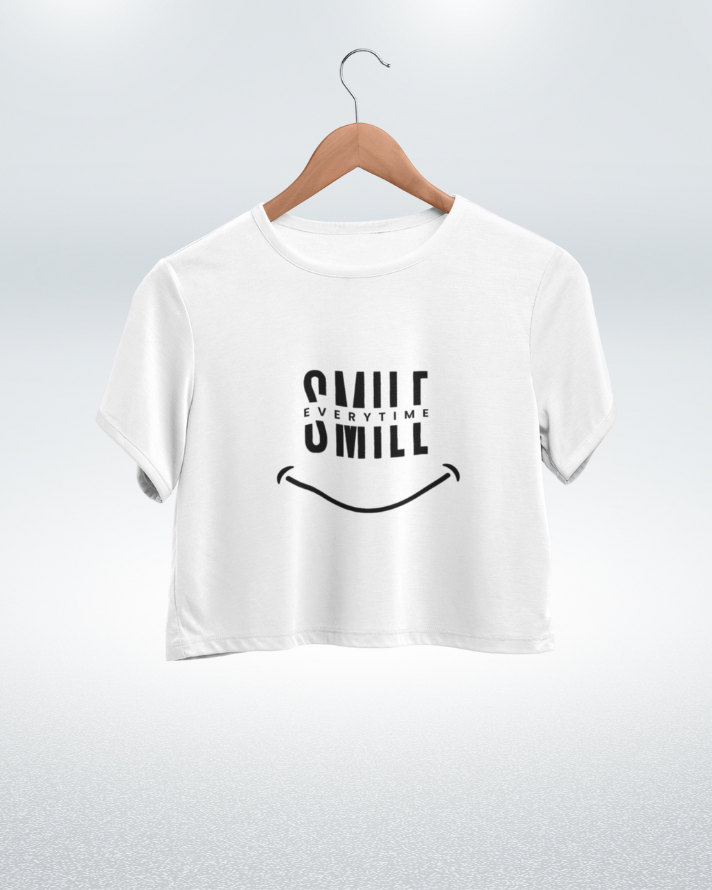 Smile Everytime Crop Top - Dorcus Wear