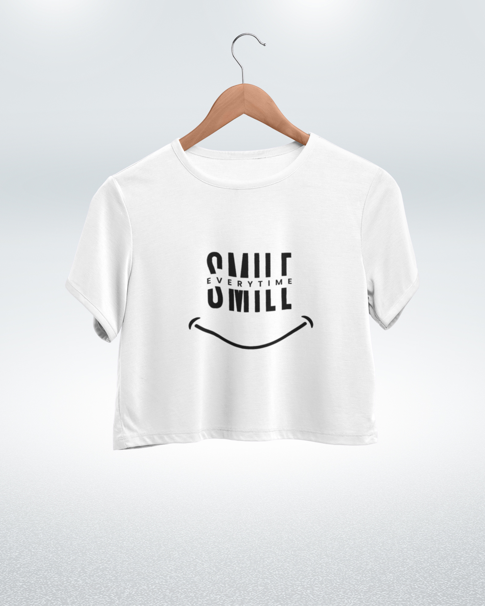Smile Everytime Crop Top - Dorcus Wear