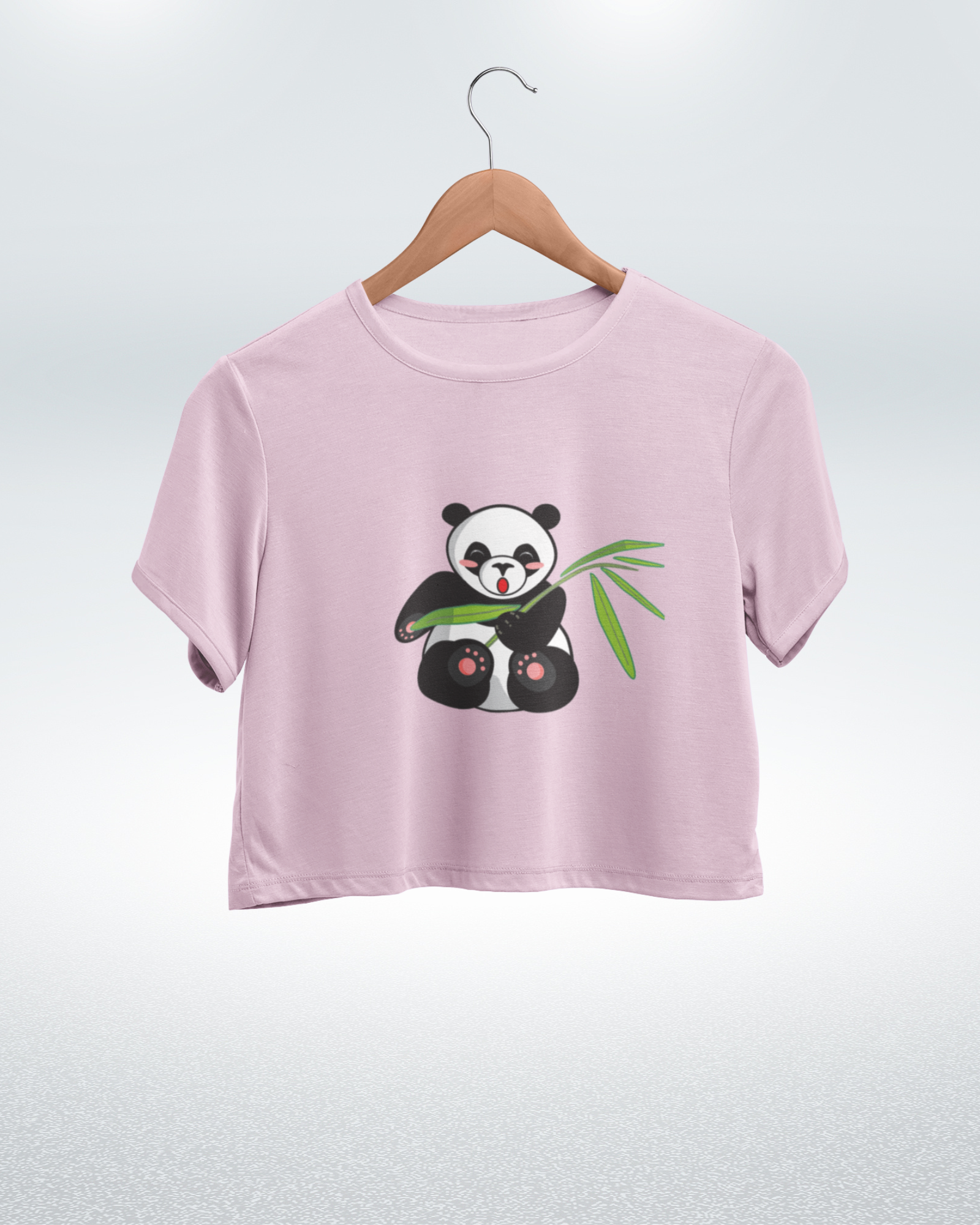 Panda Cuteness Overload Crop Top - Dorcus Wear