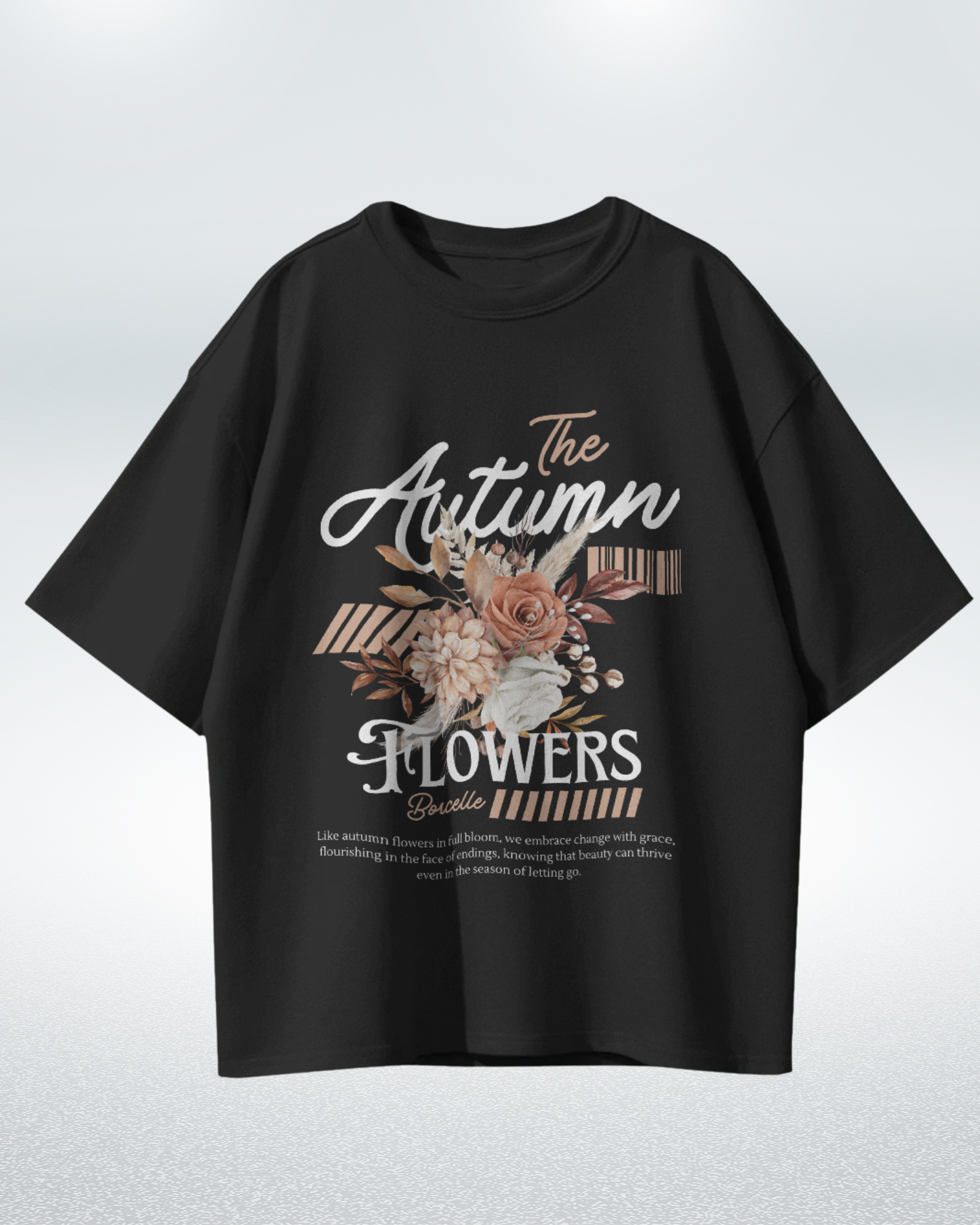 Autumn Bloom Premium Oversized T-shirt for Ultimate Comfort and Style