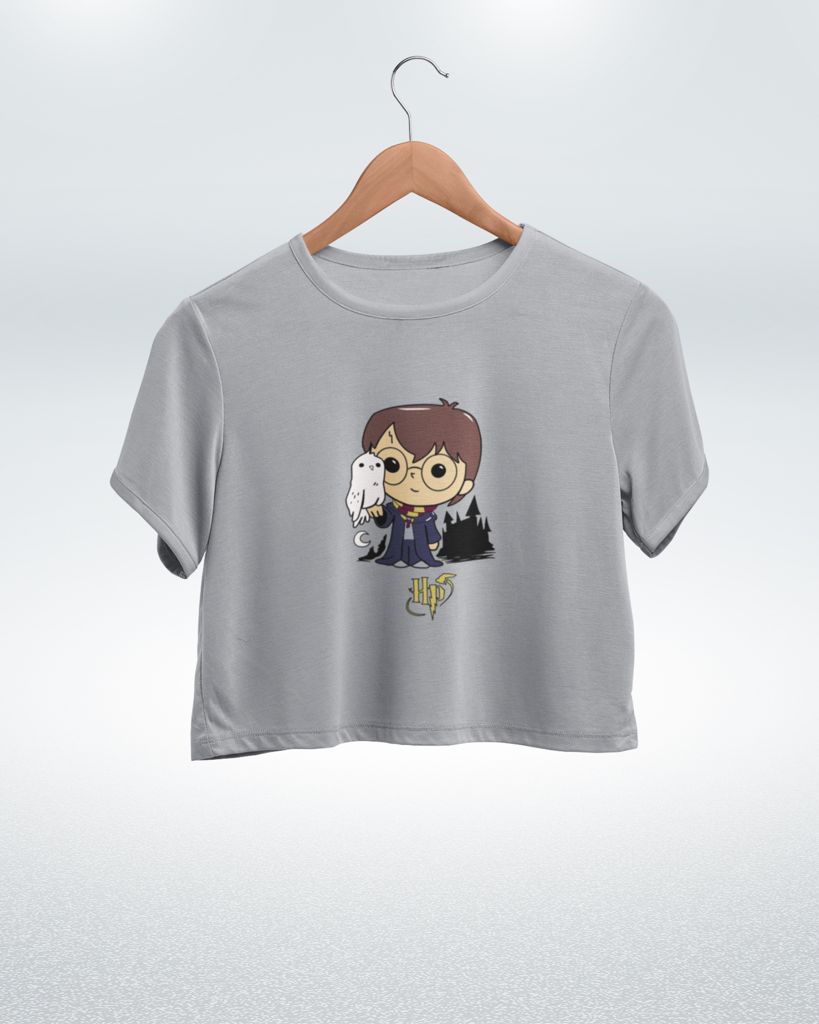 Harry Potter with Hedwig Harry Potter Crop Top - Dorcus Wear