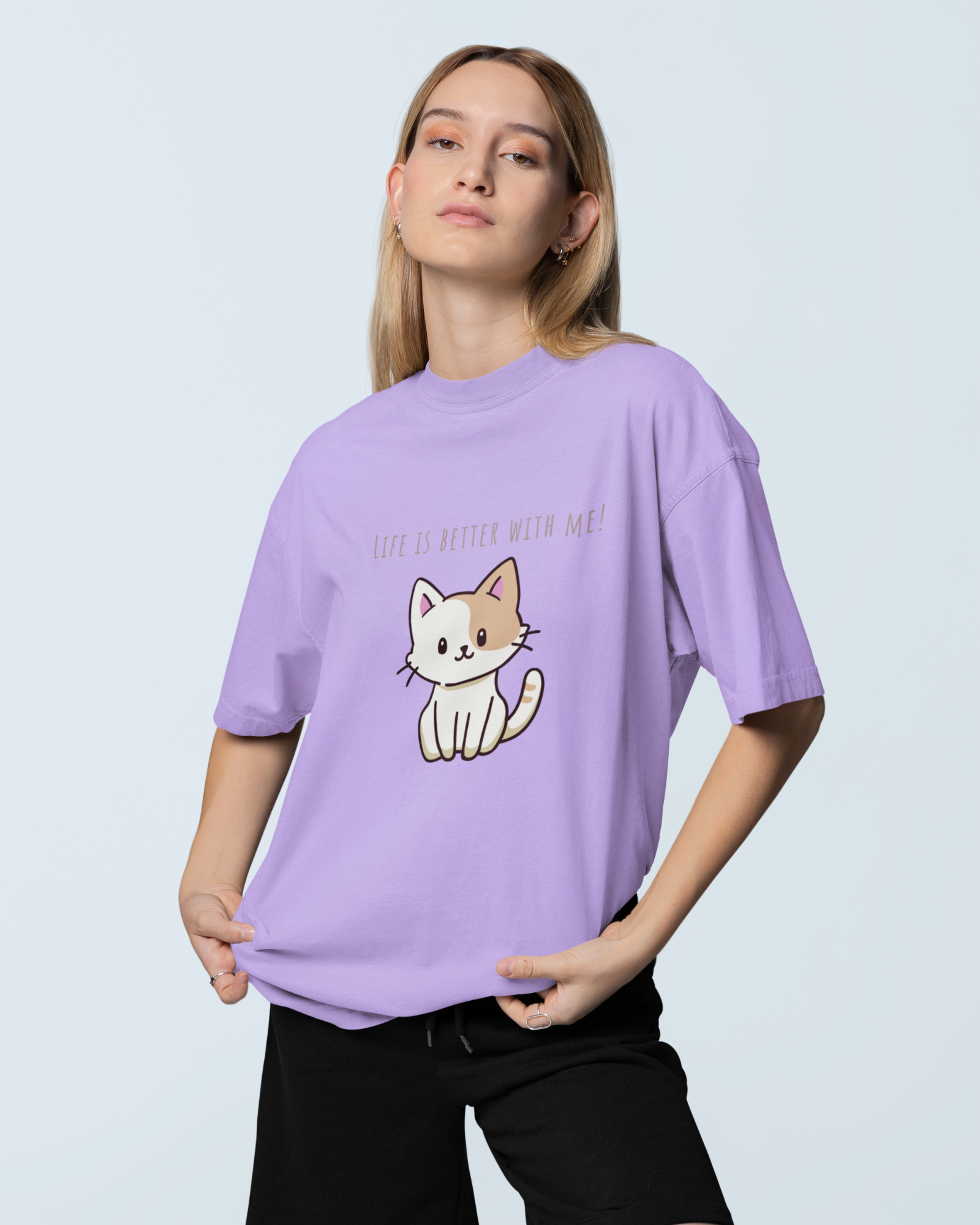 Purrfectly Better Premium Oversized T-shirt - Dorcus Wear