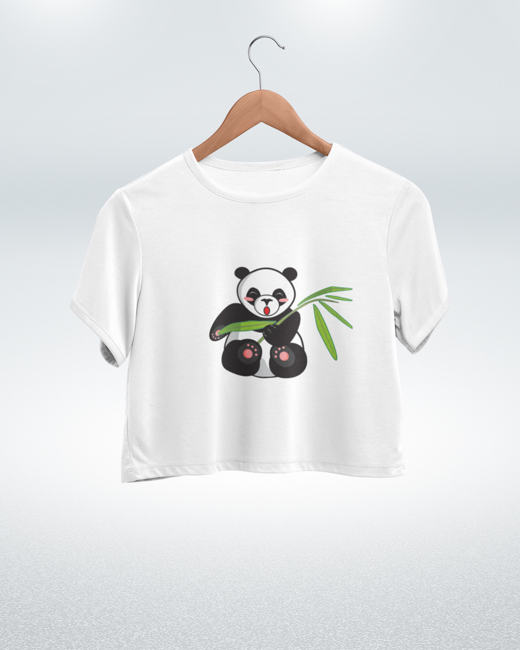 Panda Cuteness Overload Crop Top - Dorcus Wear