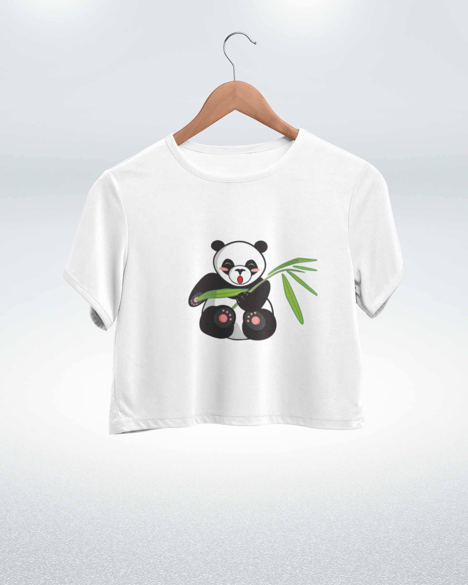 Panda Cuteness Overload Crop Top - Dorcus Wear