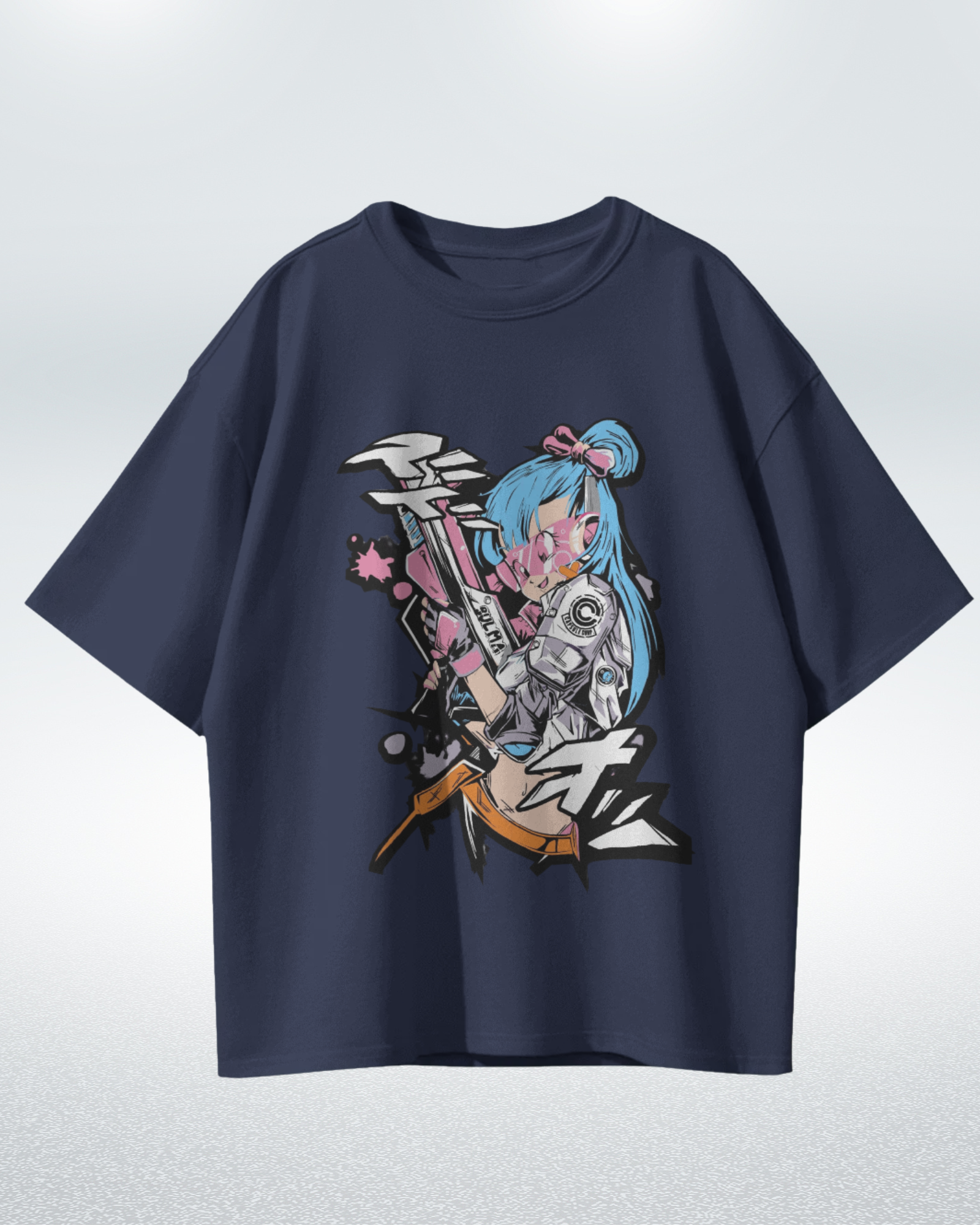 Bulma Premium Oversized T-shirt - Stylish Dragon Ball Inspired Apparel