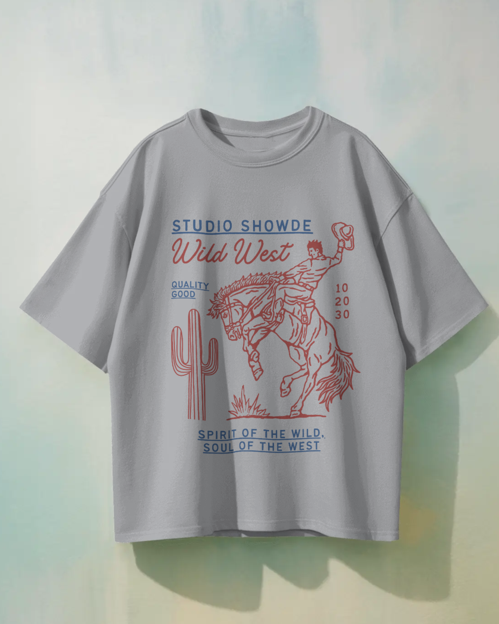 Retro Cowboy Premium Oversized T-Shirt - Dorcus Wear