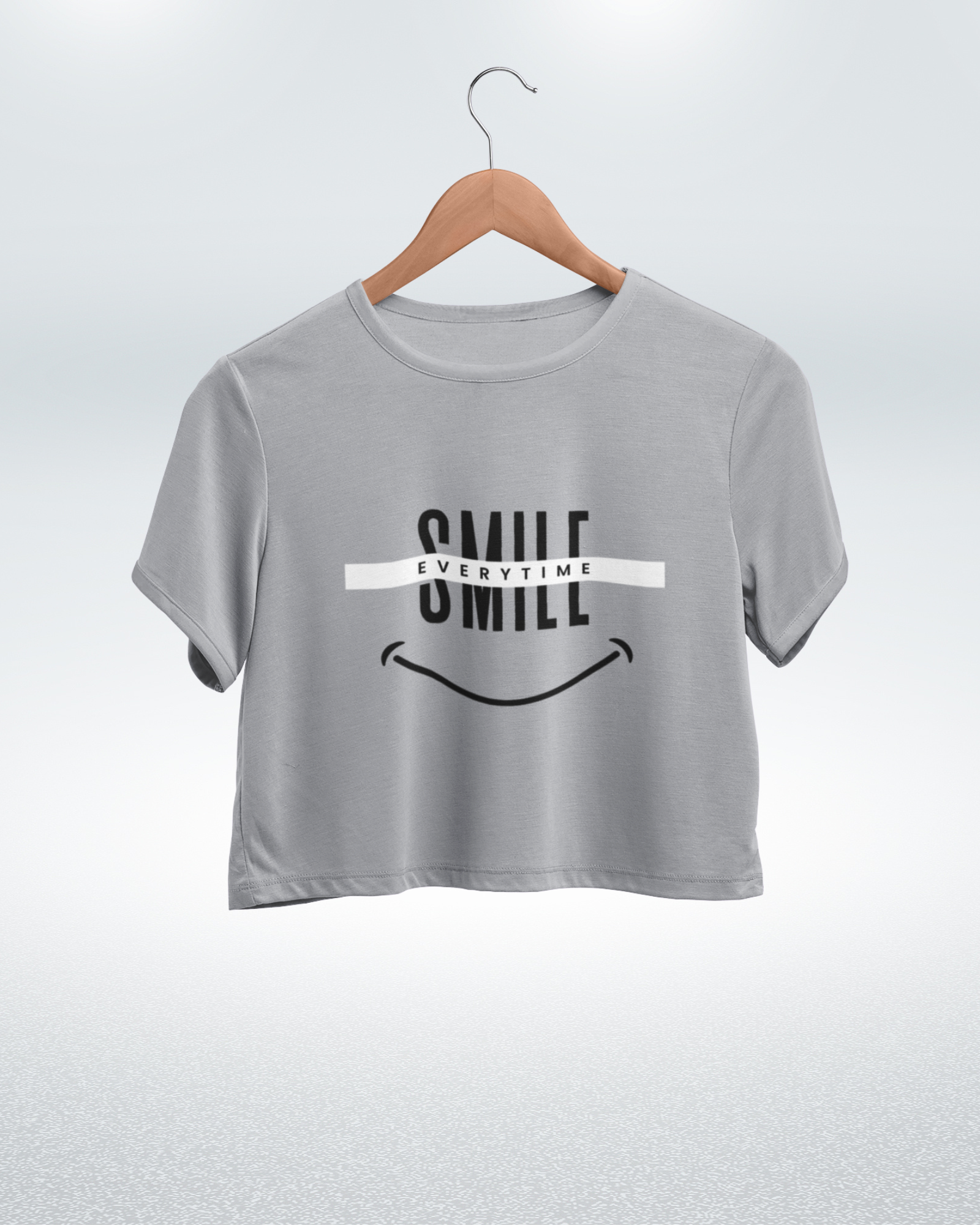 Smile Everytime Crop Top - Dorcus Wear