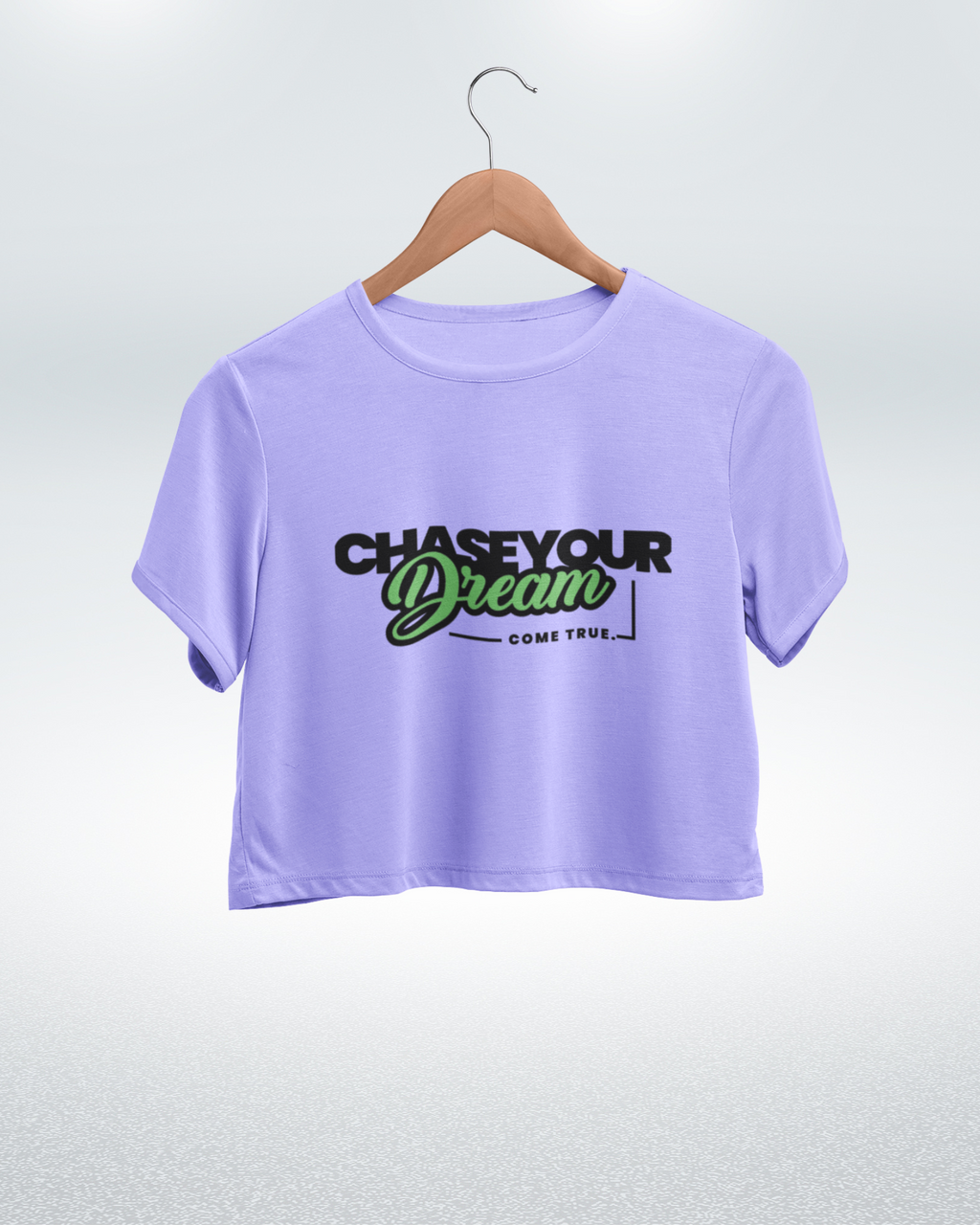 Dream Big Motivational Graphic Crop Top - Dorcus Wear