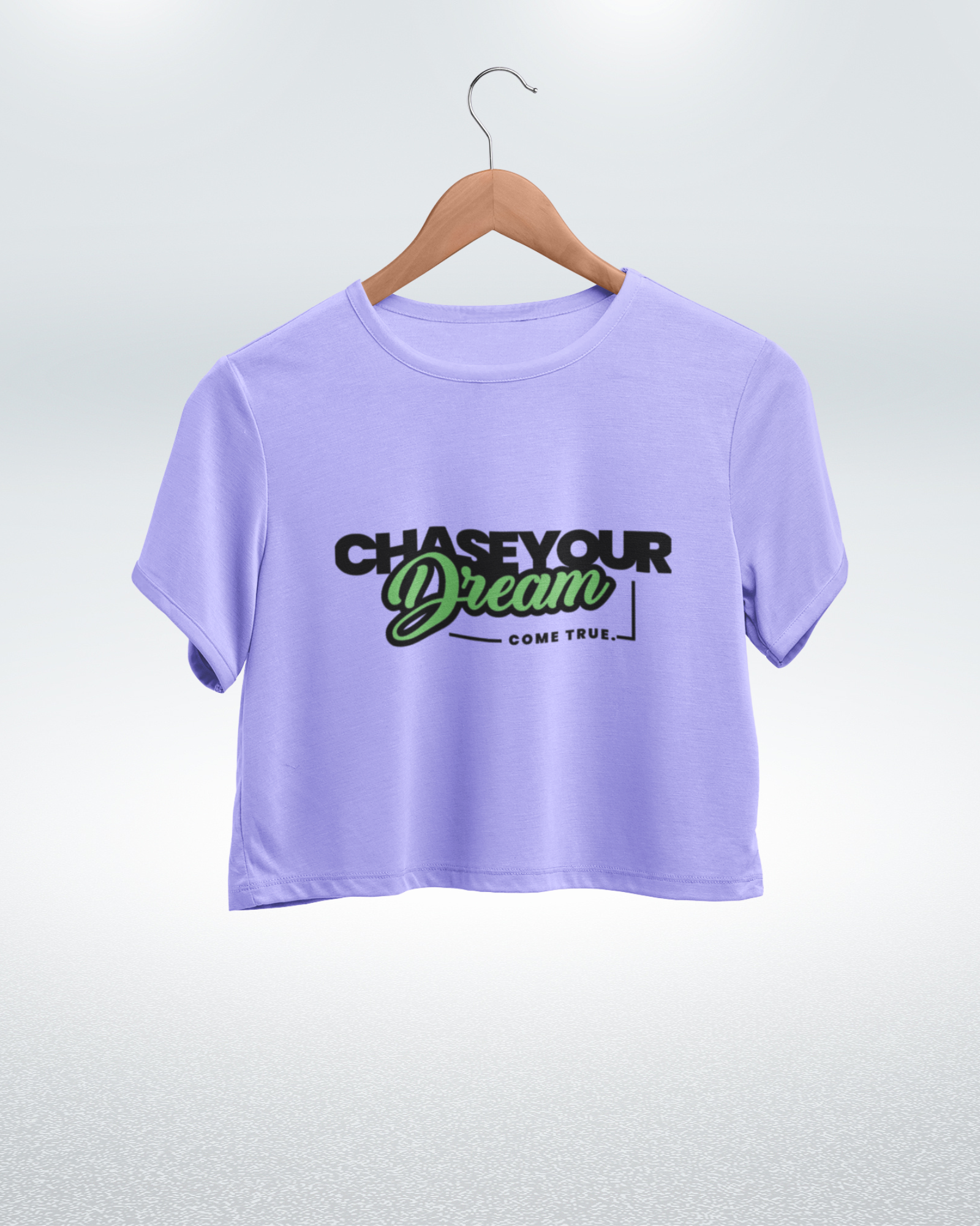 Dream Big Motivational Graphic Crop Top - Dorcus Wear
